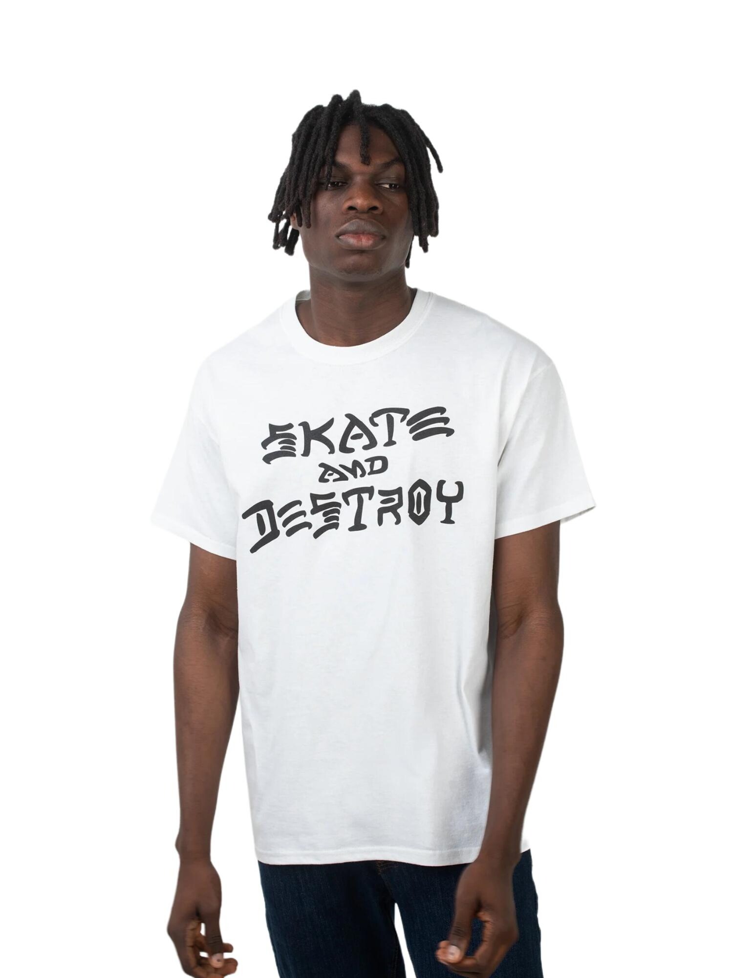 THRASHER Camiseta 'SKATE AND DESTROY'  blanco – imagen 2