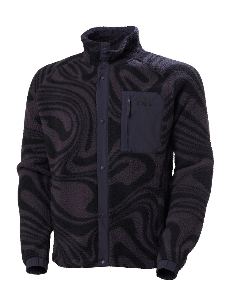 HELLY HANSEN Fleecejacke 'PANORAMA' Herren Größe XL dunkelgrau / schwarz