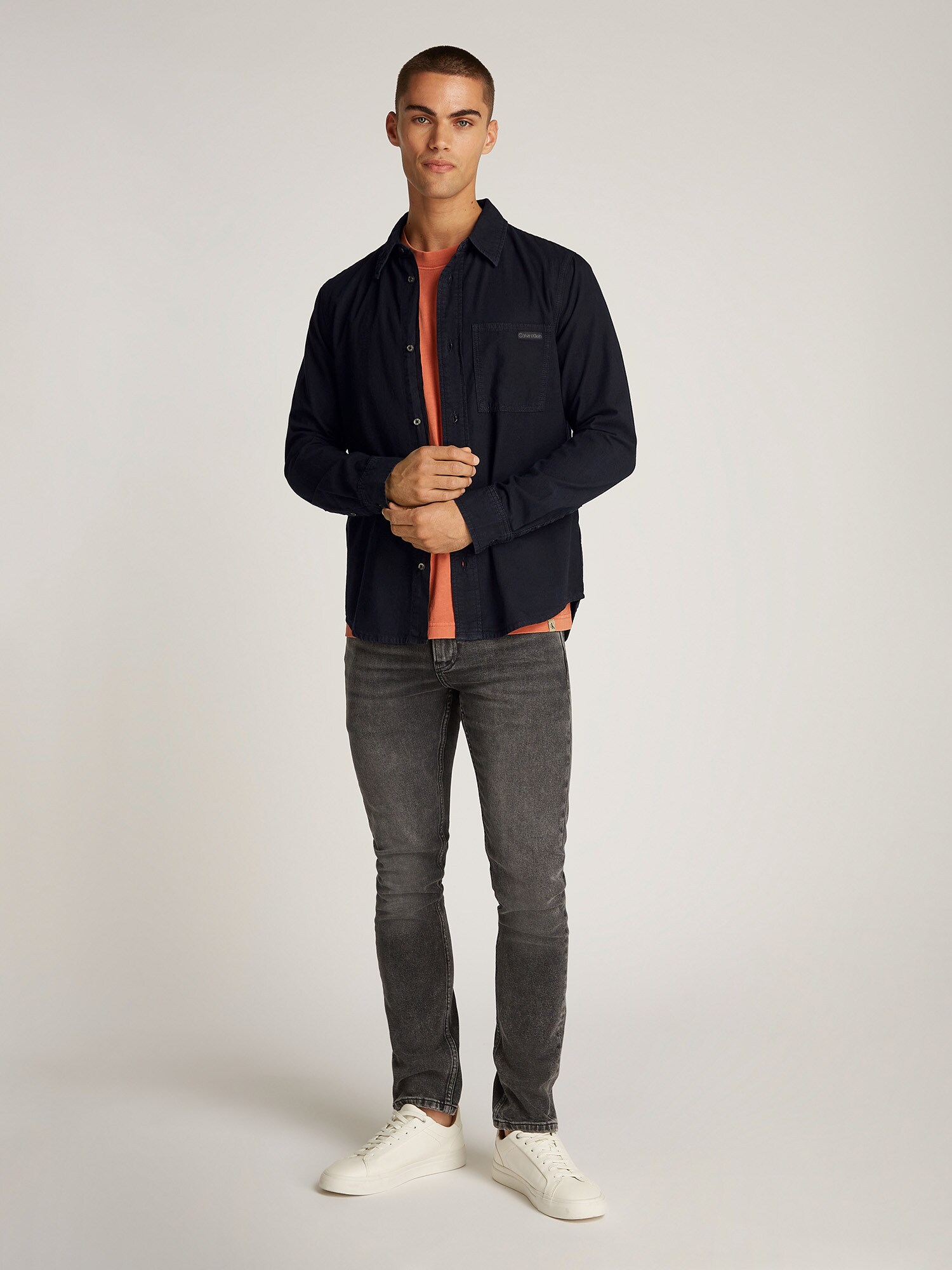 Calvin Klein Jeans Košeľa čierna (obrázok 4)