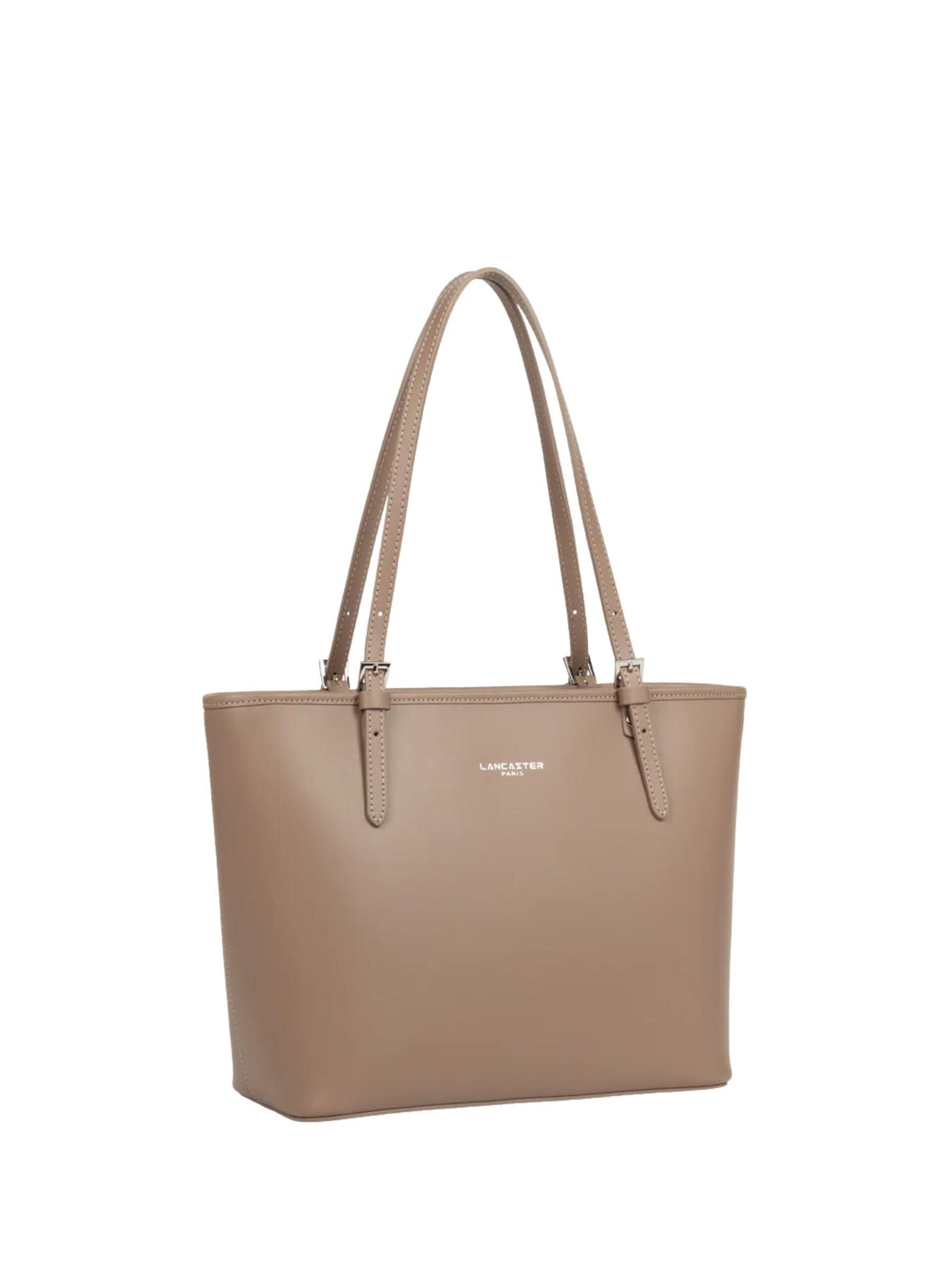LANCASTER Paris Shoppingväska 'cabas épaule Zippée M Smooth 437-07 Praline' dam