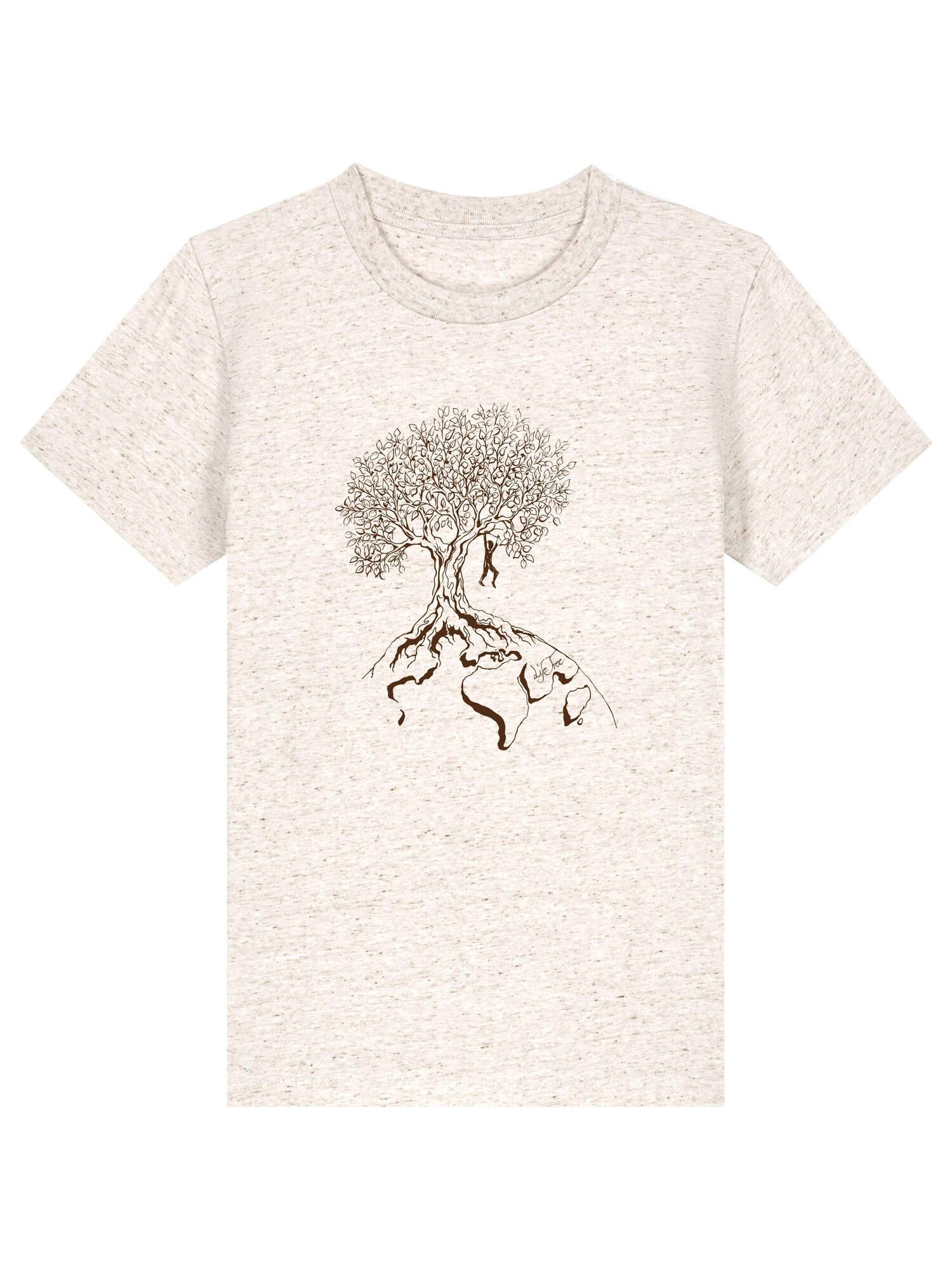 Life-Tree Majica 'Kids Unisex Hanging On' vuneno bijela