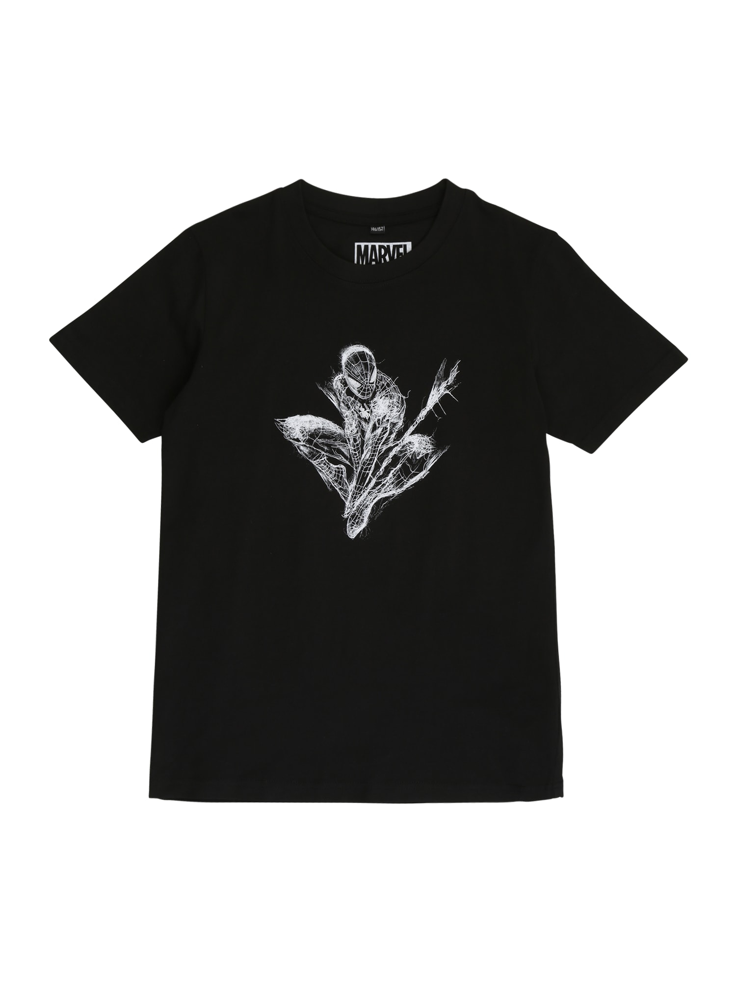 Mister Tee Tricou Spiderman  gri deschis / gri închis / negru