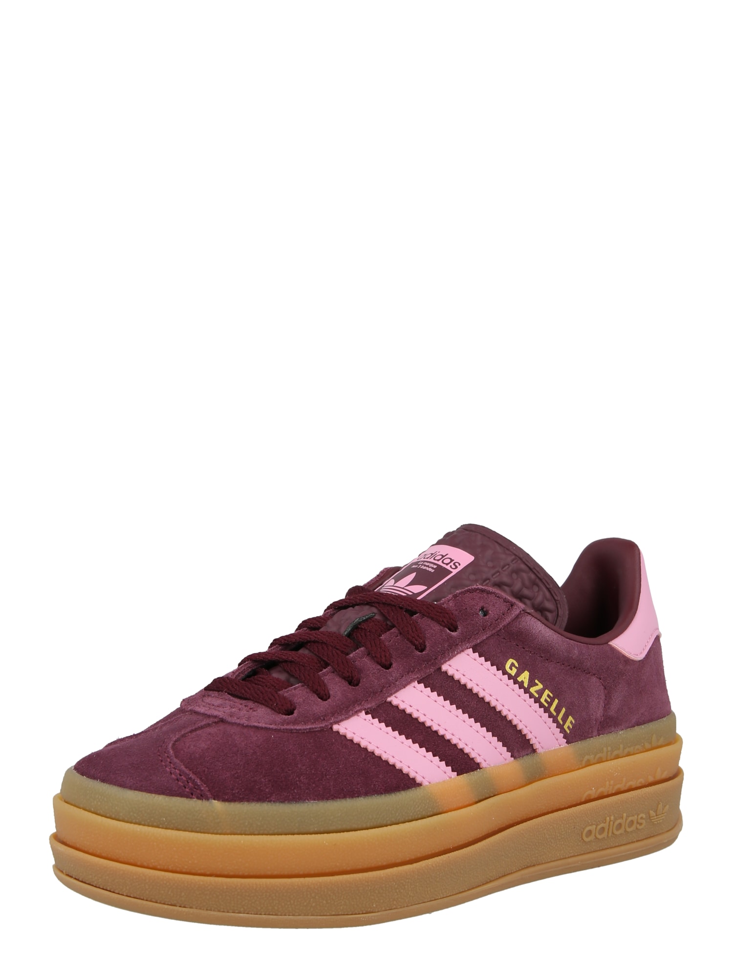 ADIDAS ORIGINALS Sneaker Gazelle Bold auriu / roz pal / roșu burgundy