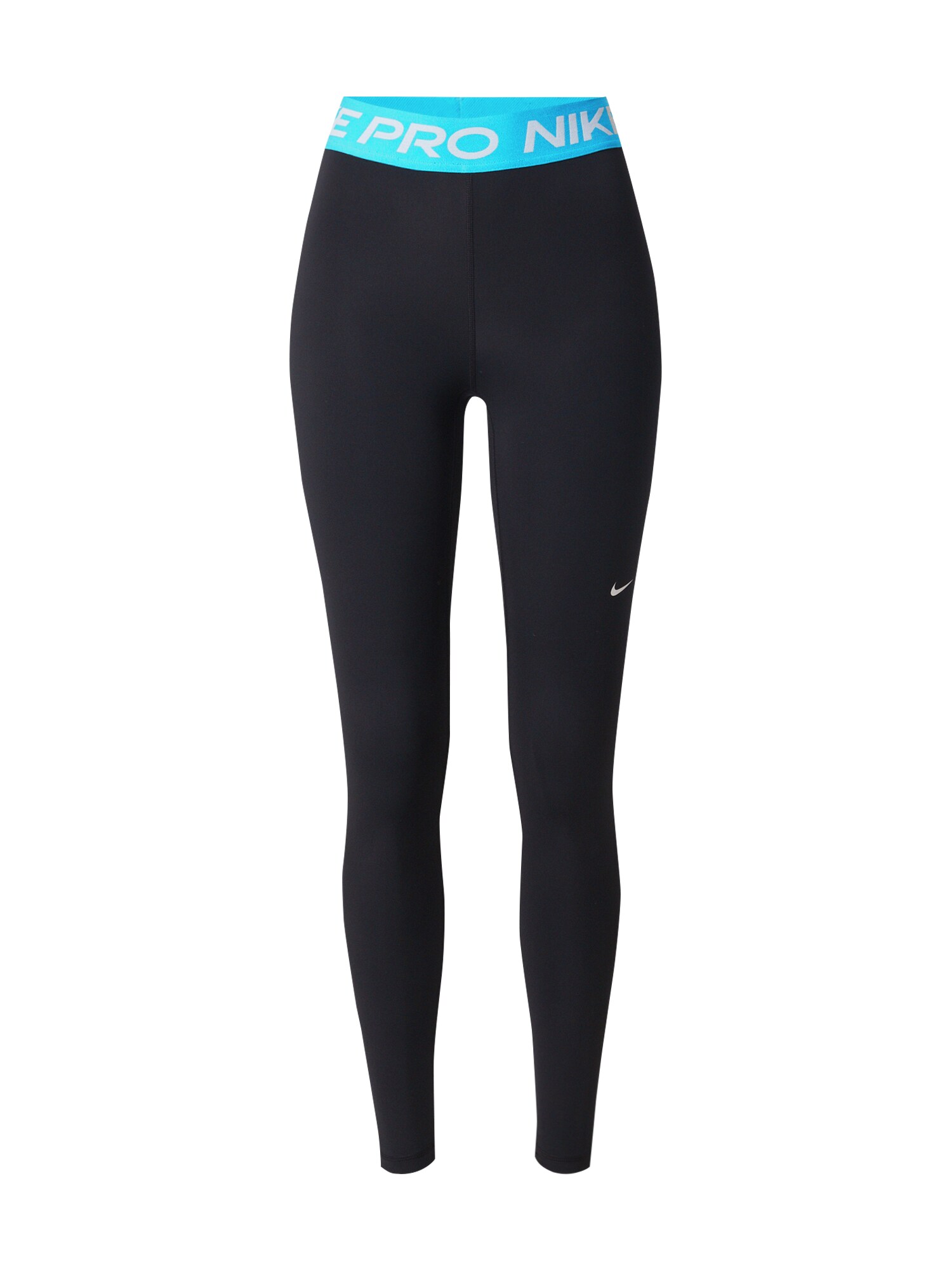 NIKE Pantaloni sport Nike Pro  albastru aqua / negru / alb