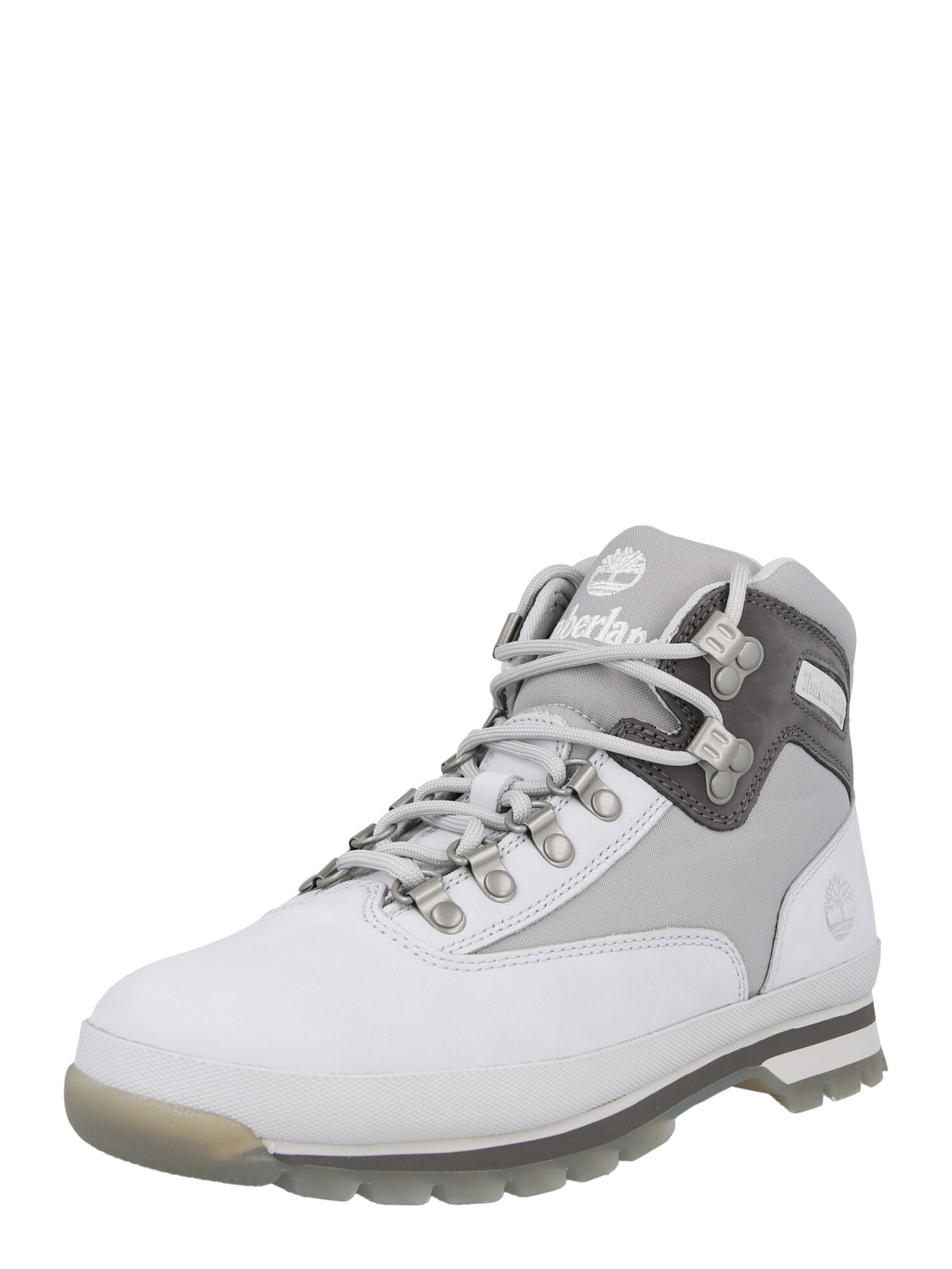 TIMBERLAND Bocanci cu șireturi 'EURO HIKER'  albastru porumbel / gri închis / alb