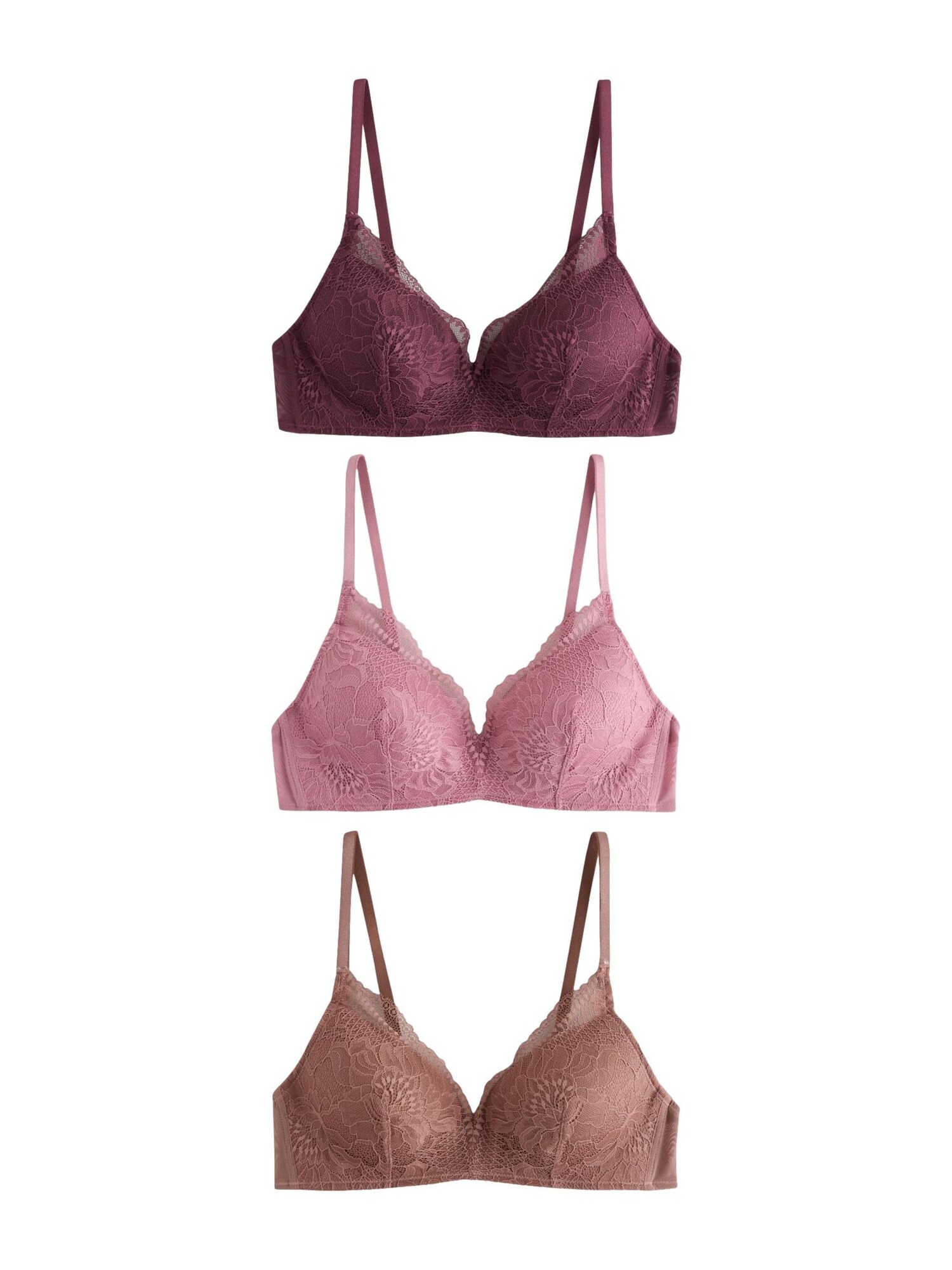 Next Sutien mauve / mov zmeură / roz