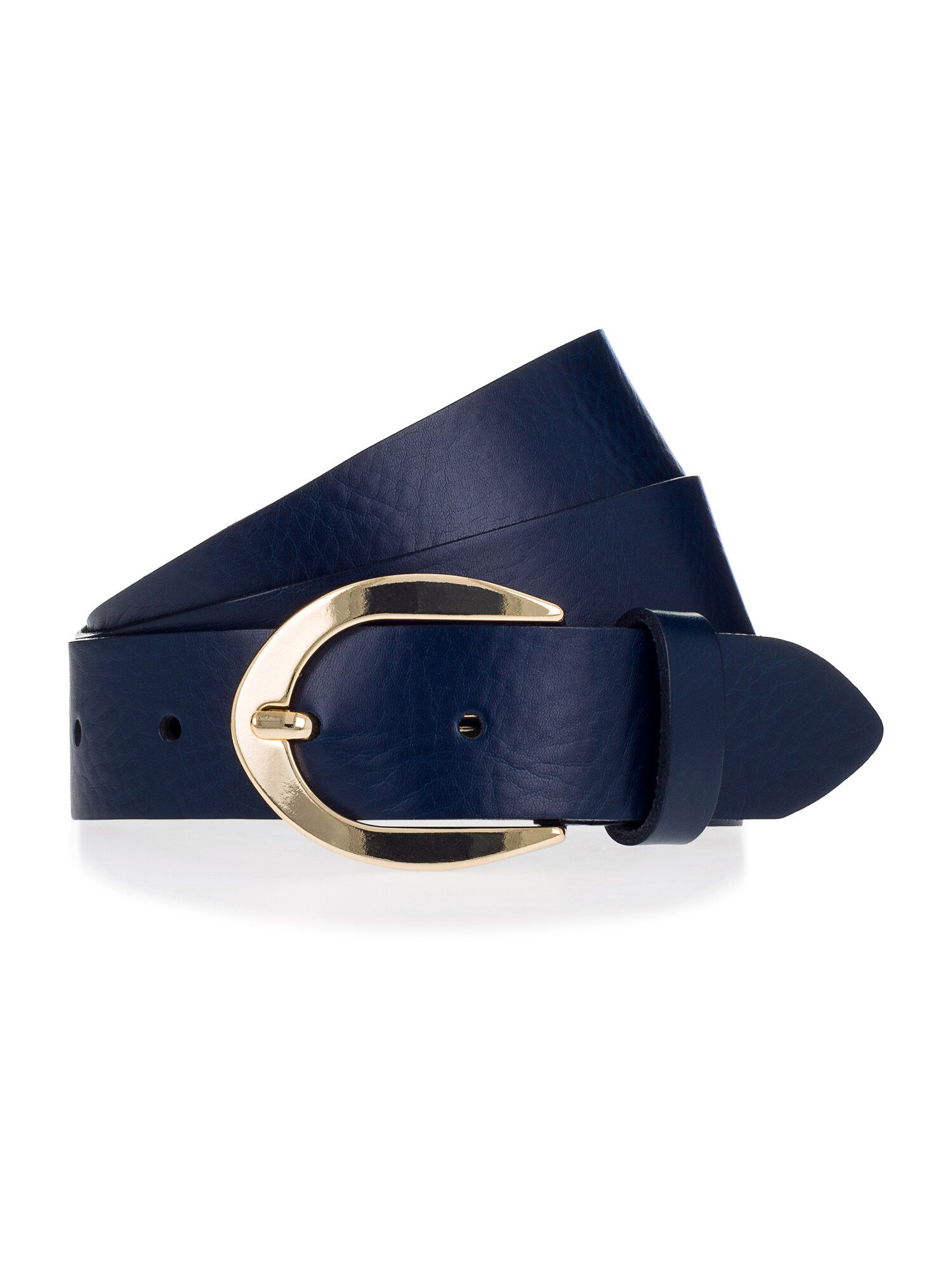 VANZETTI Curea  albastru închis / auriu