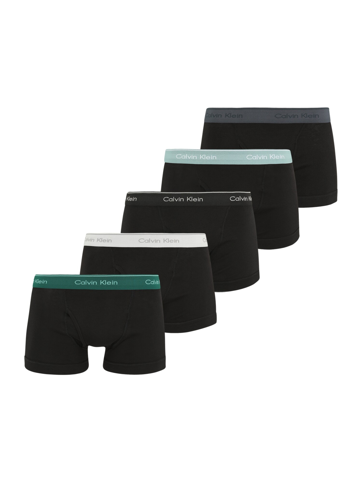 Calvin Klein Underwear Boxeri  gri închis / verde închis / negru / alb