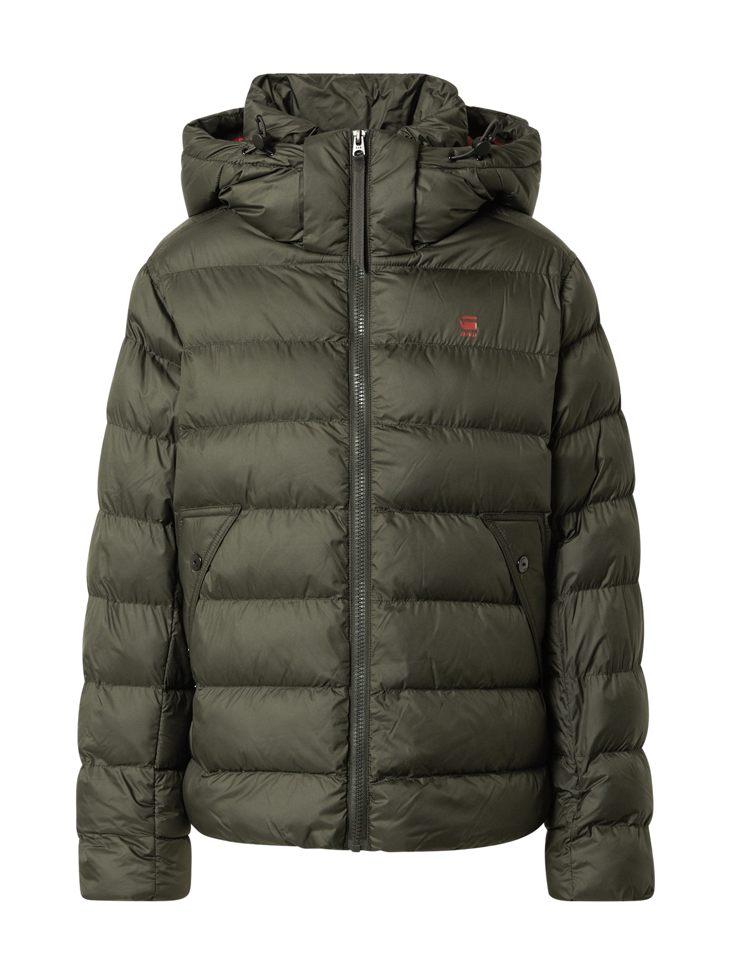 G-Star RAW Žieminė striukė  raudona / rusvai žalia