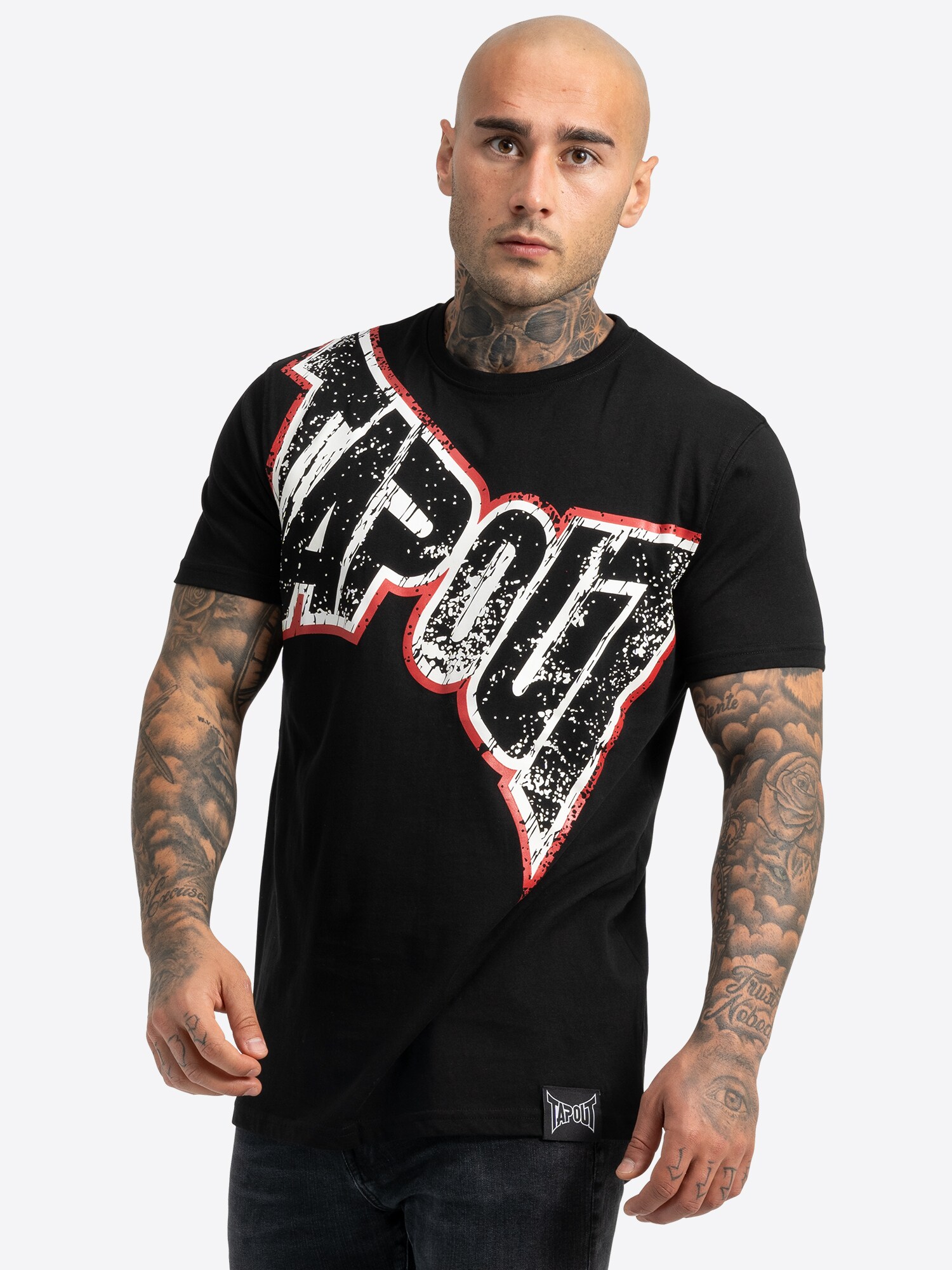 Tapout Póló ' BERNARDINO '  piros / fekete / fehér termék 2. képe