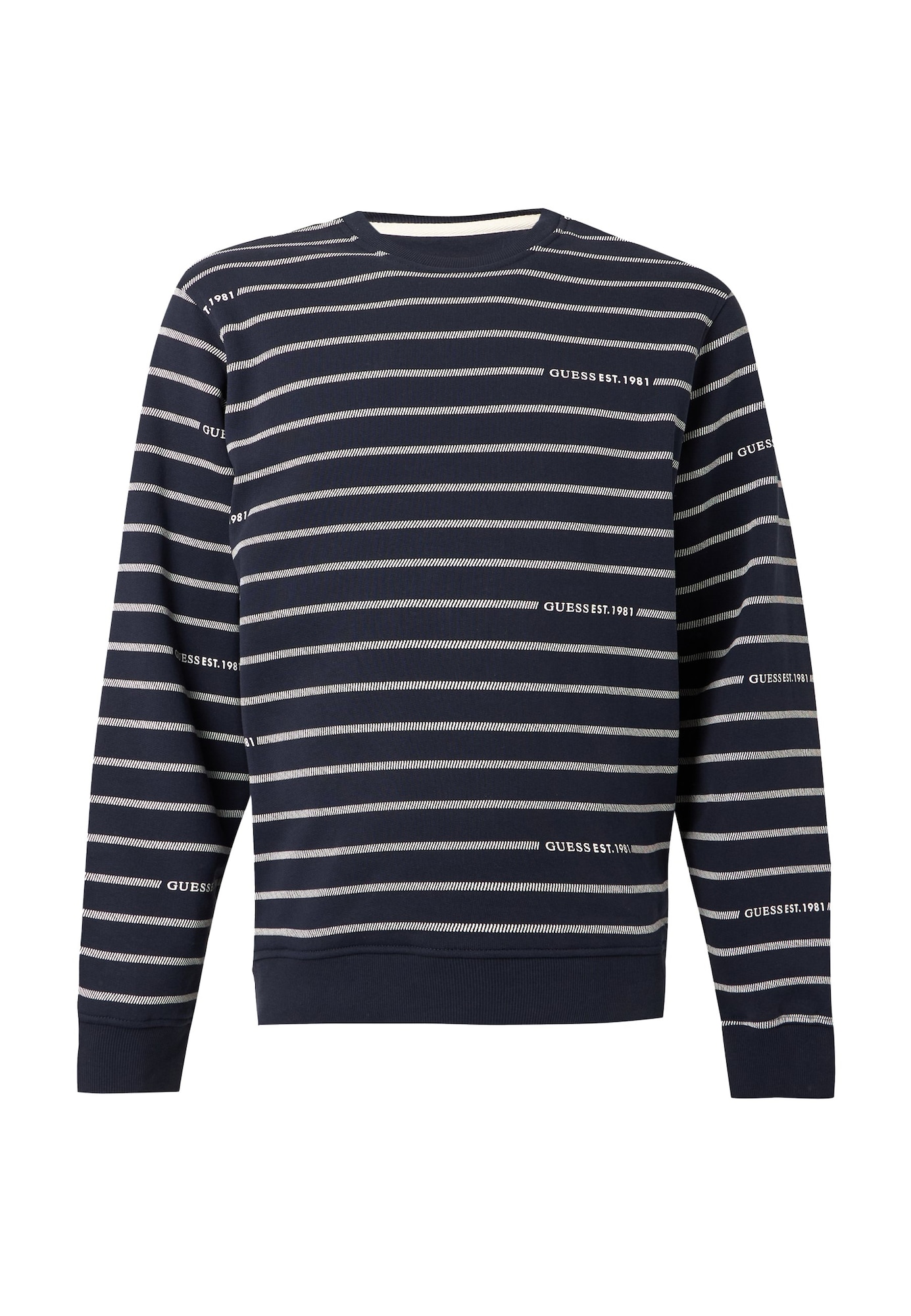 GUESS Sudadera azul oscuro / blanco – imagen 1