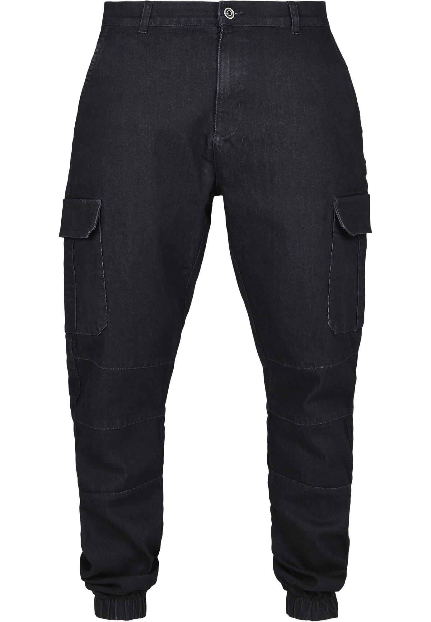 Urban Classics Rifľové kapsáče  čierny denim