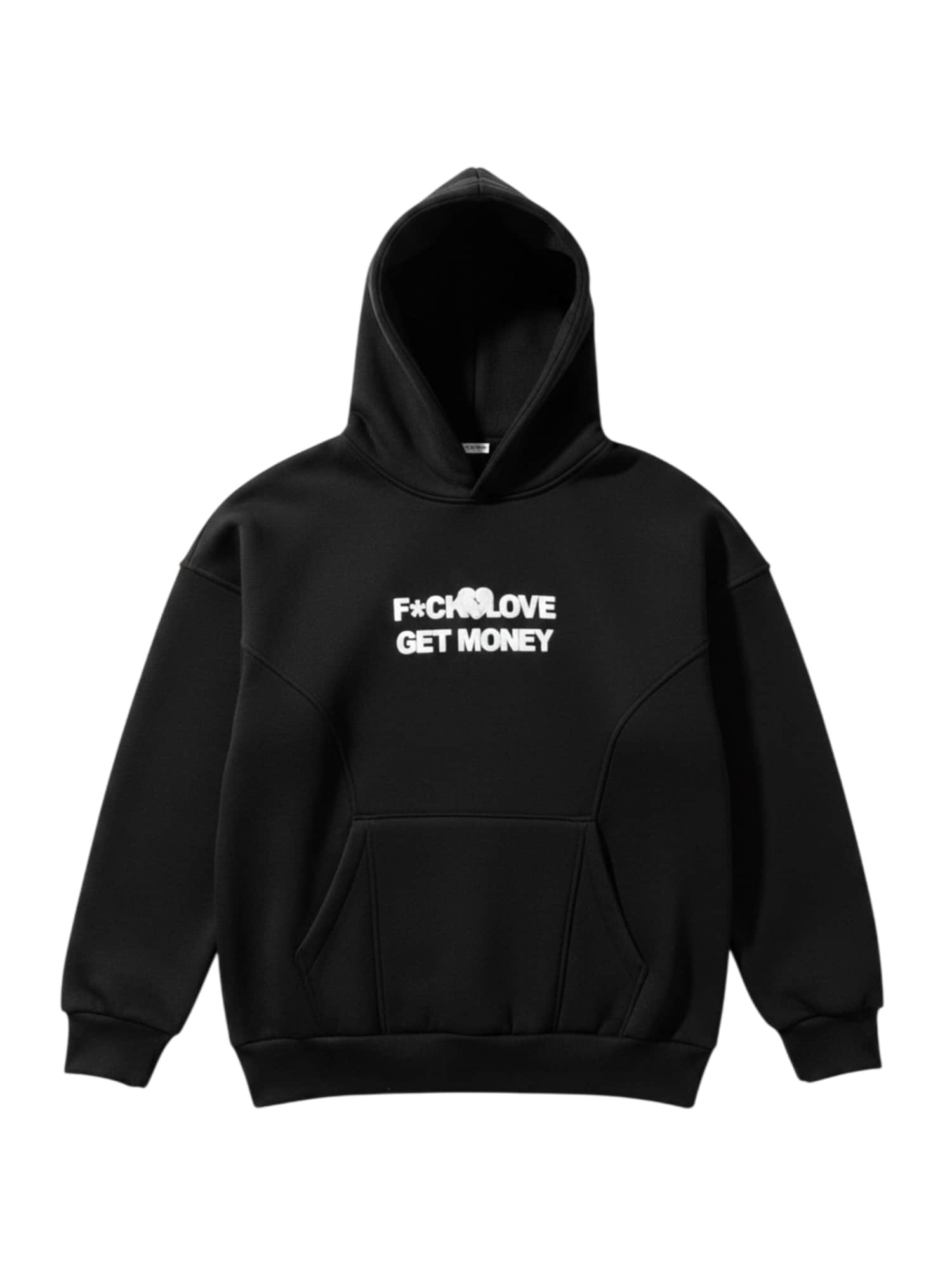 Kleidermafia Sudadera 'Oversize Get Money Hoodie - Black' negro