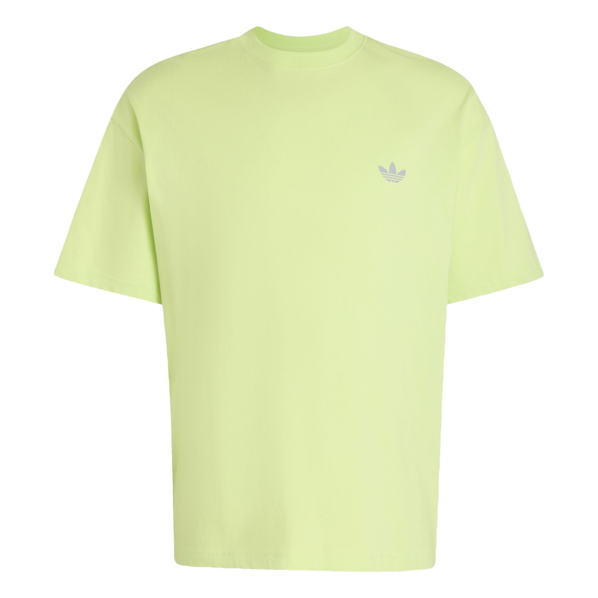 ADIDAS ORIGINALS Camiseta 'Trefoil Essentials' limón / gris claro