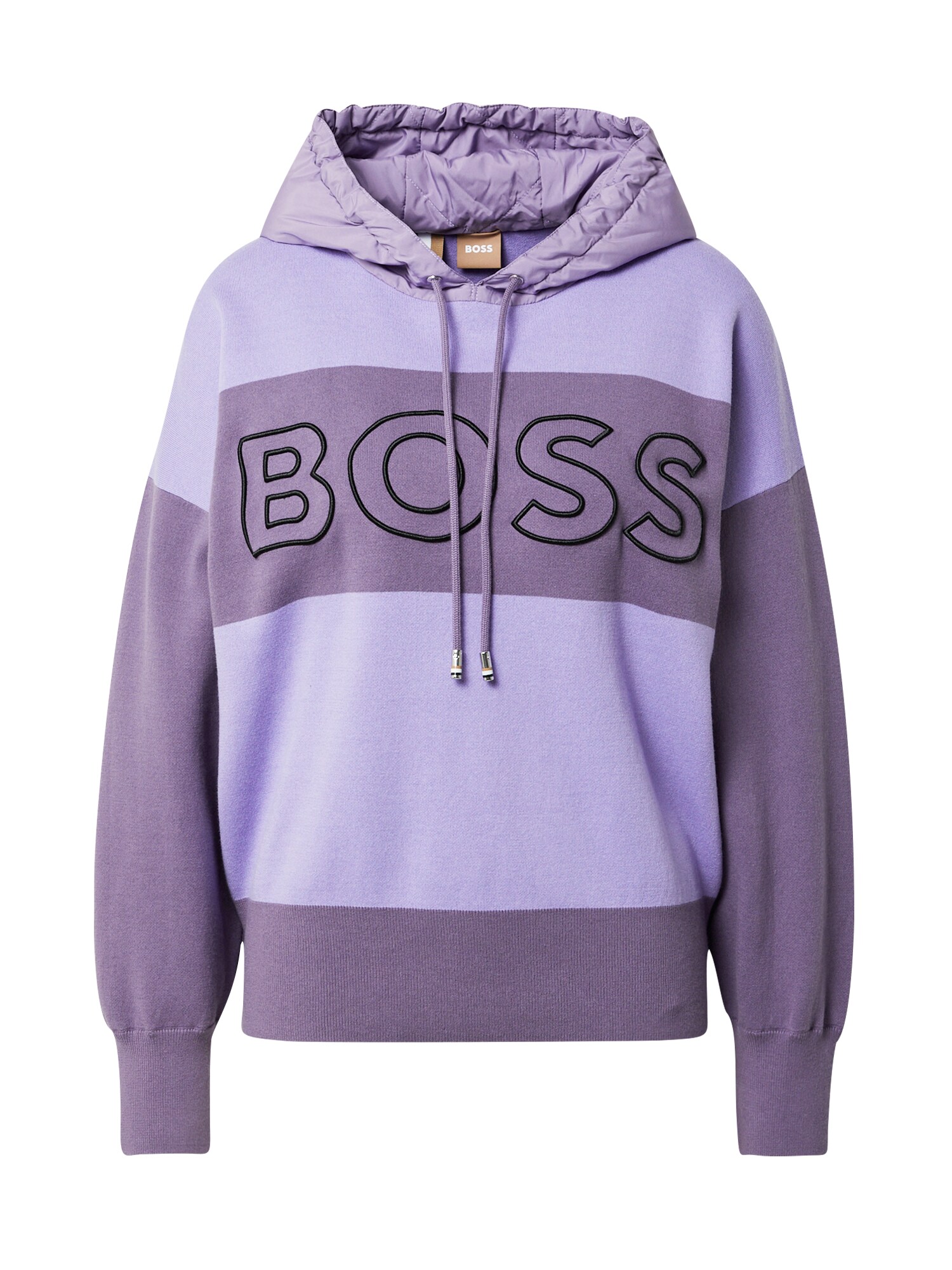 BOSS Orange Sweater majica 'Fleurine'  lavanda / svijetloljubičasta / crna