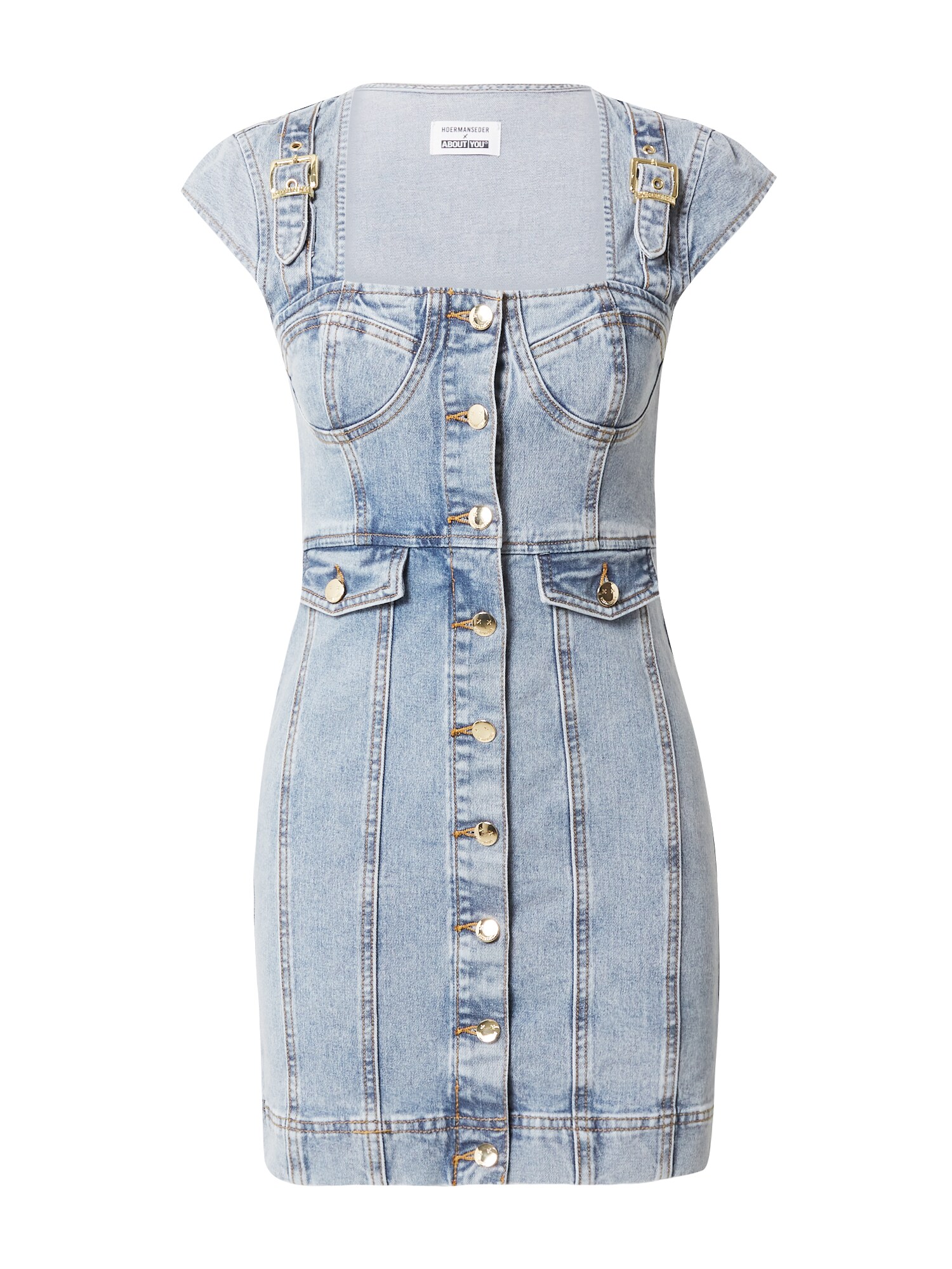 Hoermanseder Rochie Lilian  albastru denim
