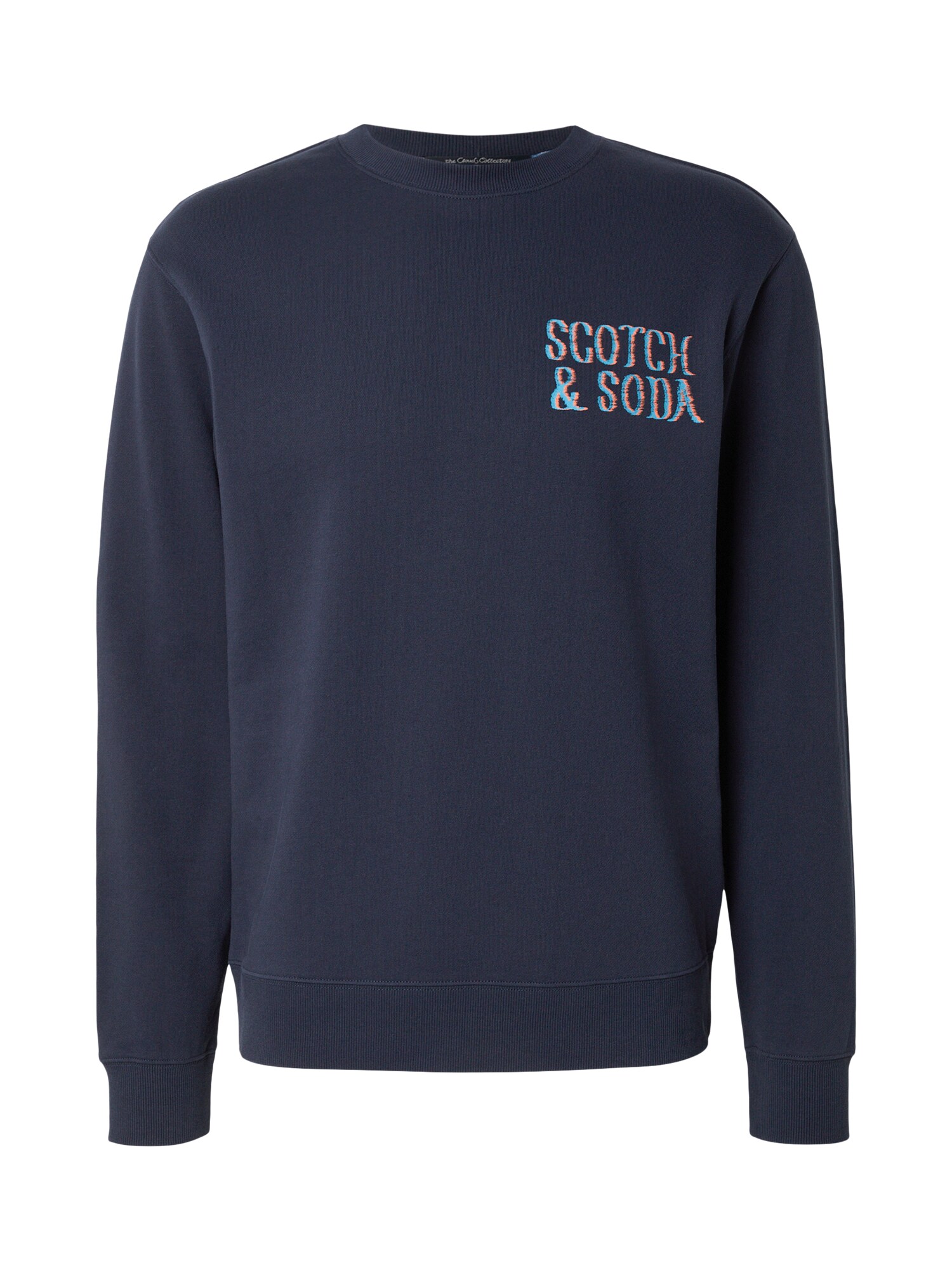 SCOTCH & SODA Bluză de molton bleumarin / azur / portocaliu