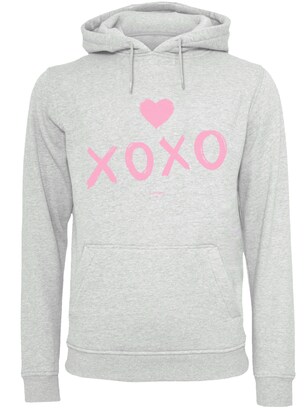 F4NT4STIC Sweatshirt ‘Valentinstag ‘ Grijs / Pink