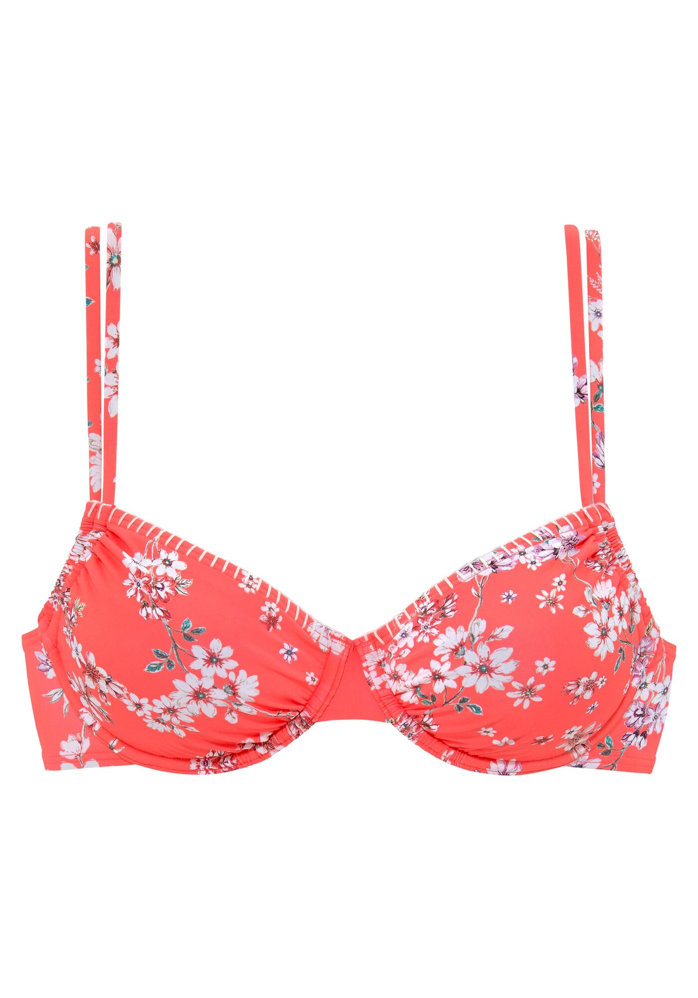 SUNSEEKER Bikini felső 'Ditsy'  benzin / korál / rózsaszín / fehér akciós termékkép 1