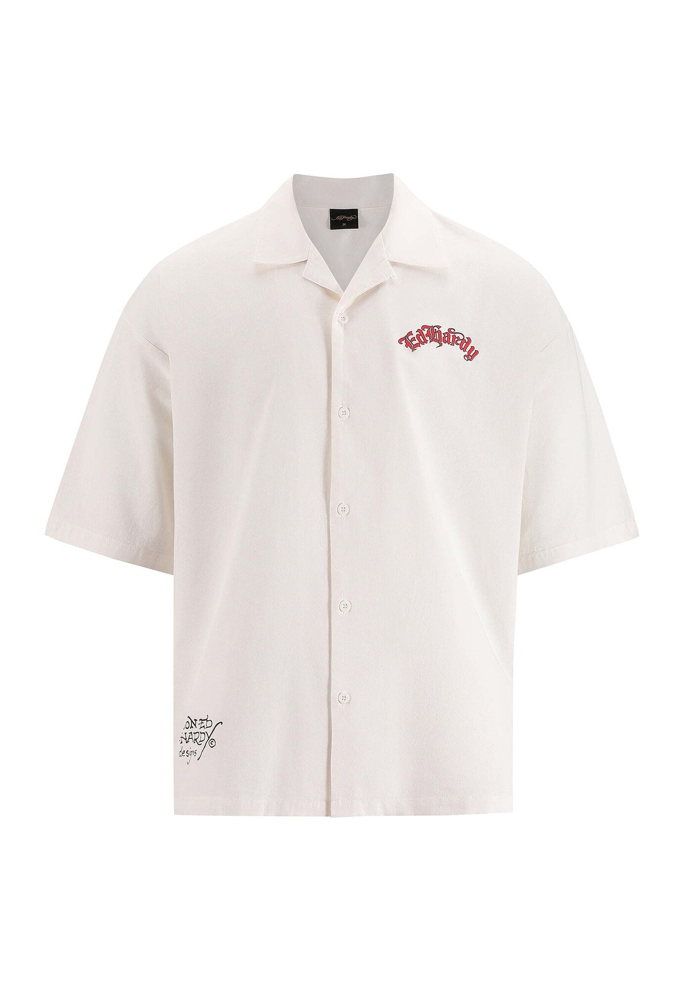 Ed Hardy Cămașă  portocaliu deschis / roșu / negru / alb