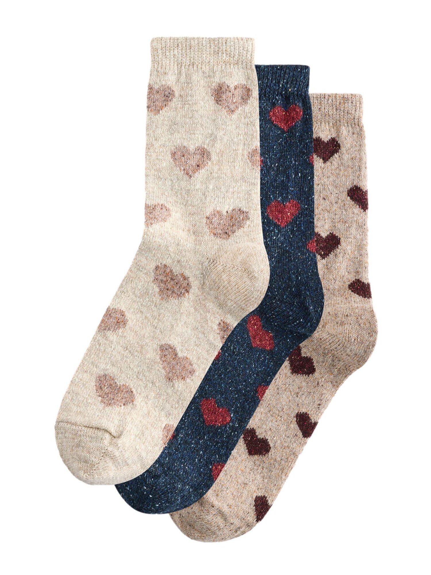 Next Șosete  bej / bleumarin / roz pal / roşu închis