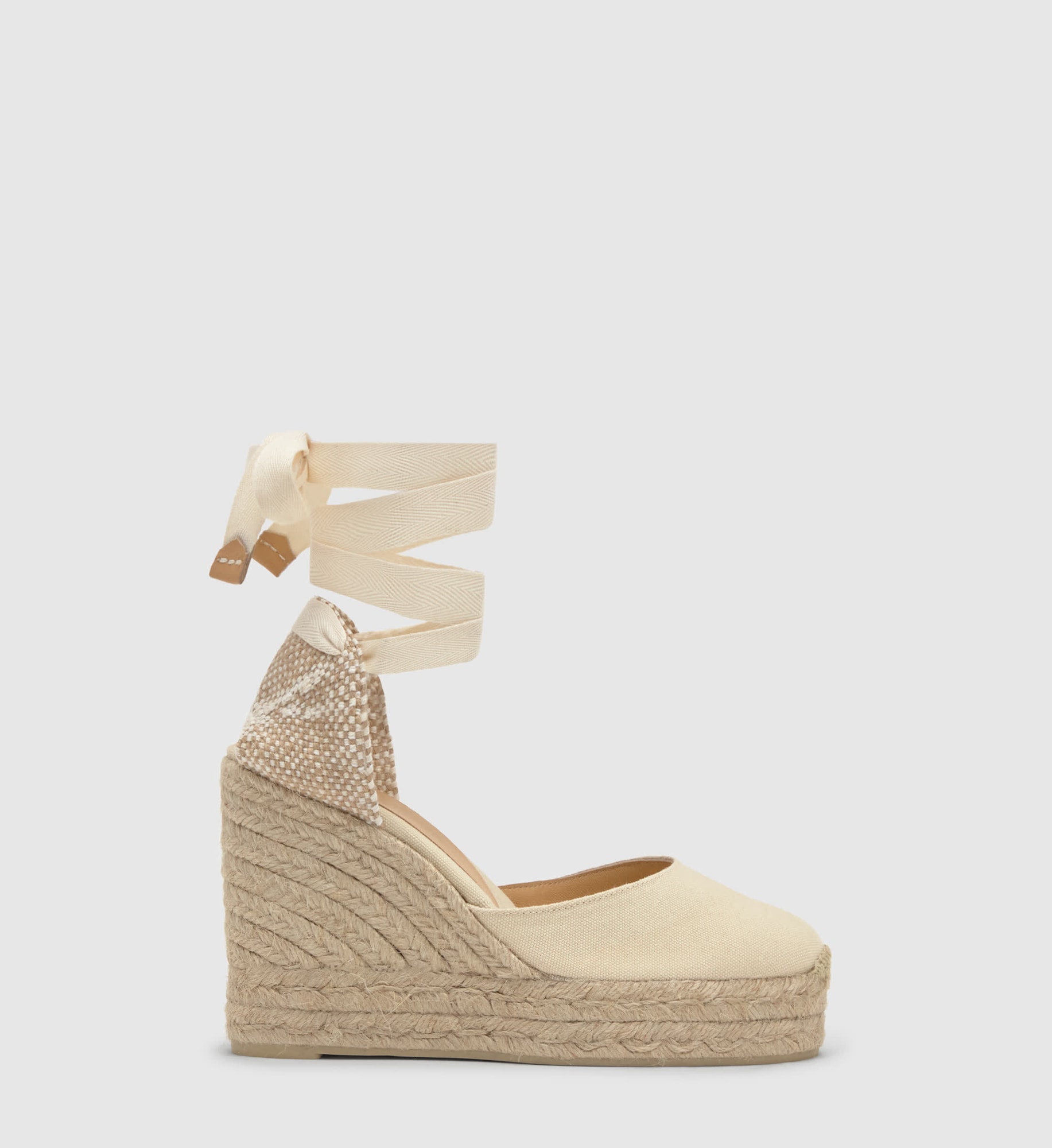 Castañer Espadrilky 'Carina'  slonová kosť / svetlobéžová