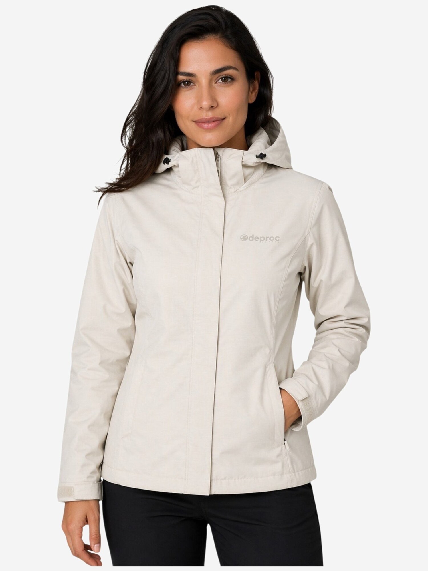 deproc Zimska jakna 'Outdoorjacke LAVAL Damen Regenjacke, Wanderjacke' bijela