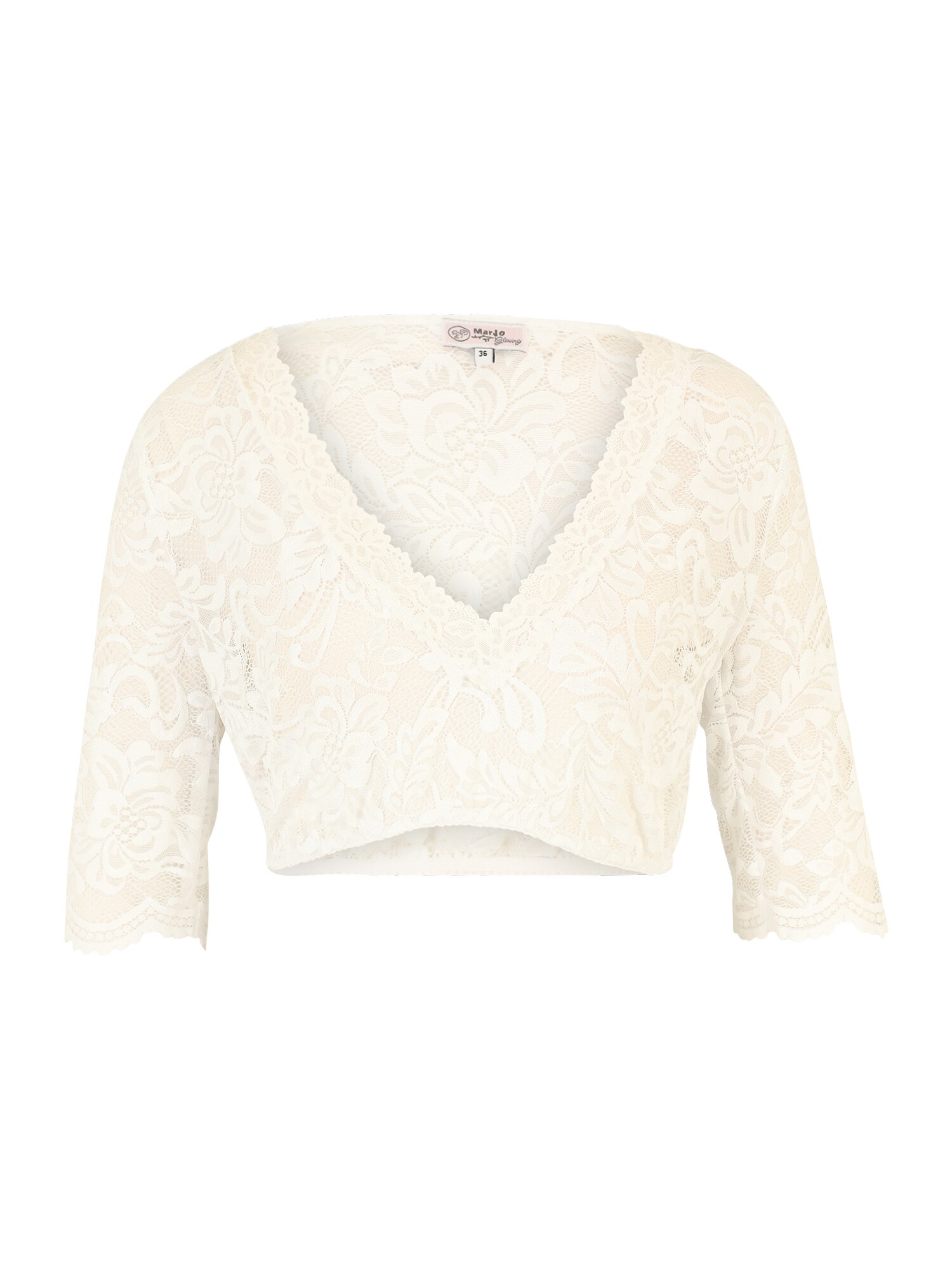 MARJO Bluză tradițională (Oktoberfest) GL-8-Harisa-Lisa  alb lână