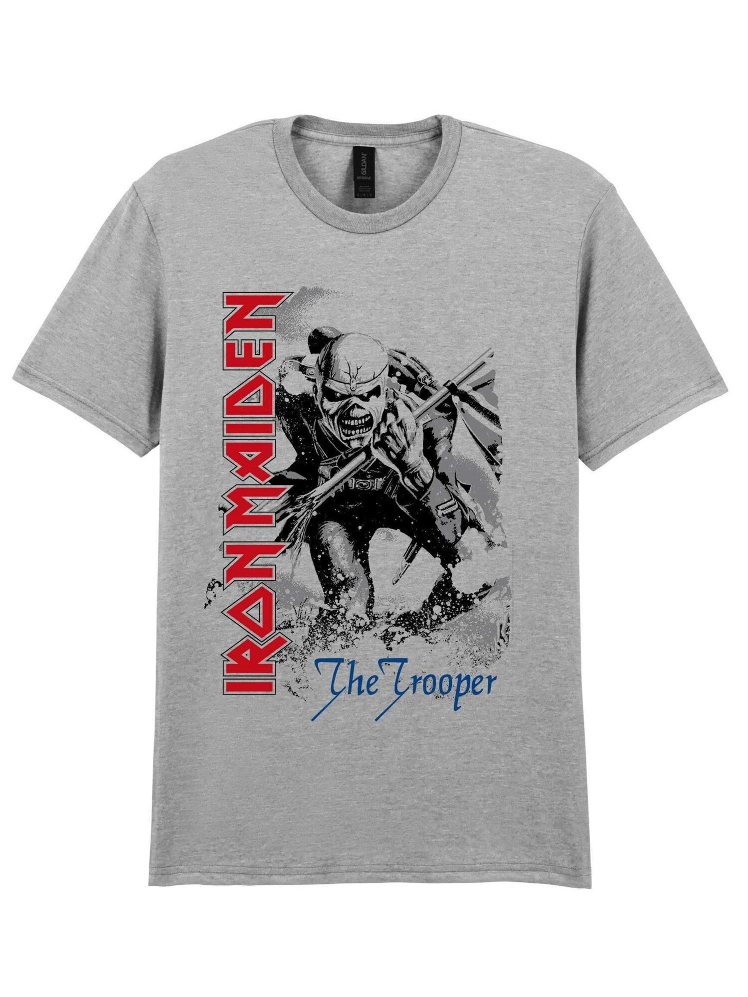 Iron Maiden Camiseta 'Iron Maiden Trooper Close-Up T-Shirt' gris – imagen 1