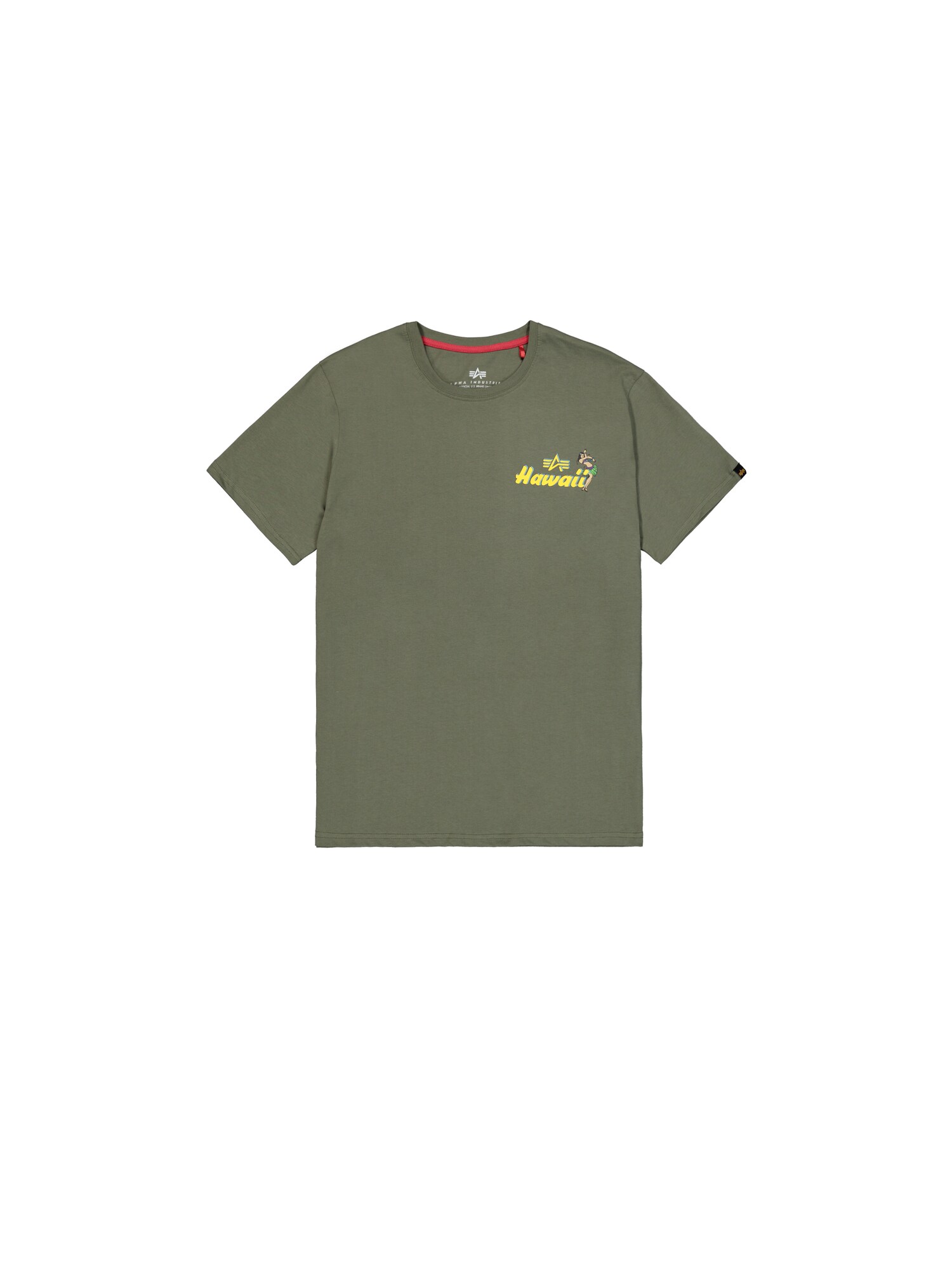 ALPHA INDUSTRIES Póló 'Pearl Harbor'  sárga / olíva / cseresznyepiros / fekete akciós termékkép 1