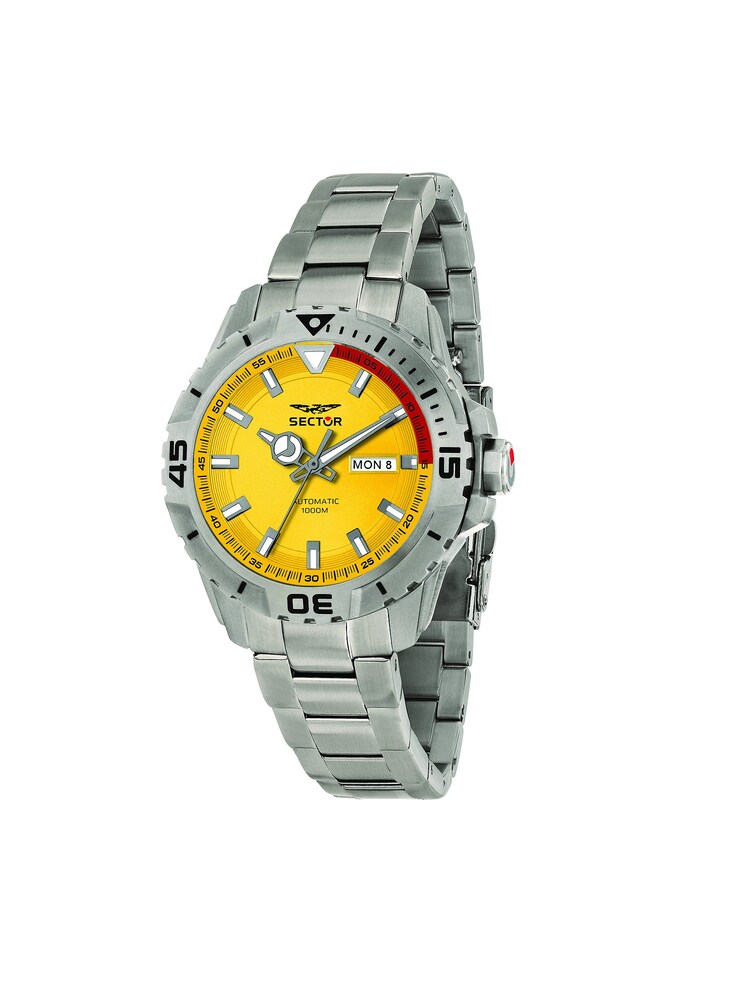 SECTOR Uhr Herren Größe One Size gelb / blutrot / silber