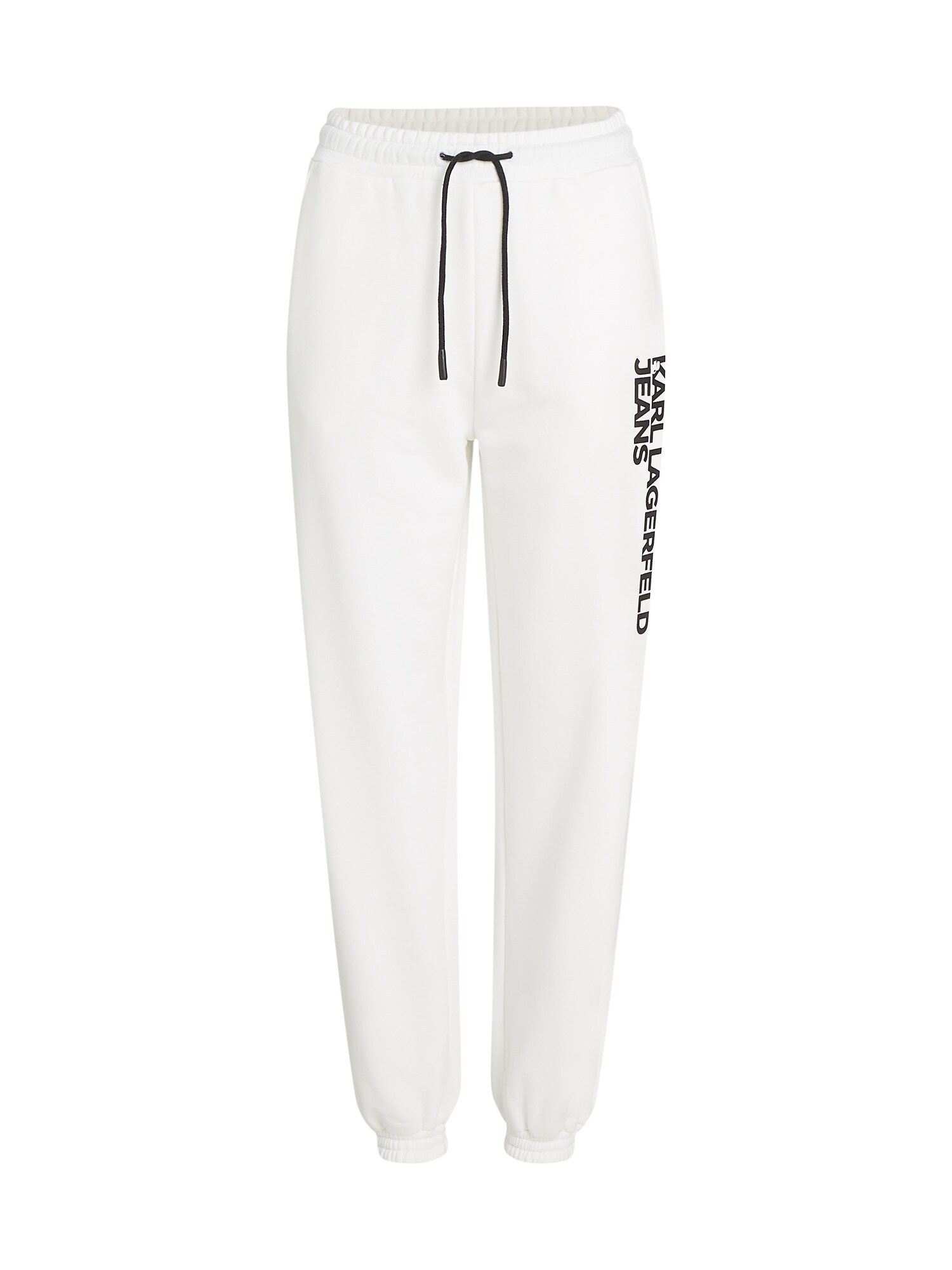 KARL LAGERFELD JEANS Sportnadrágok  fekete / fehér akciós termékkép 1