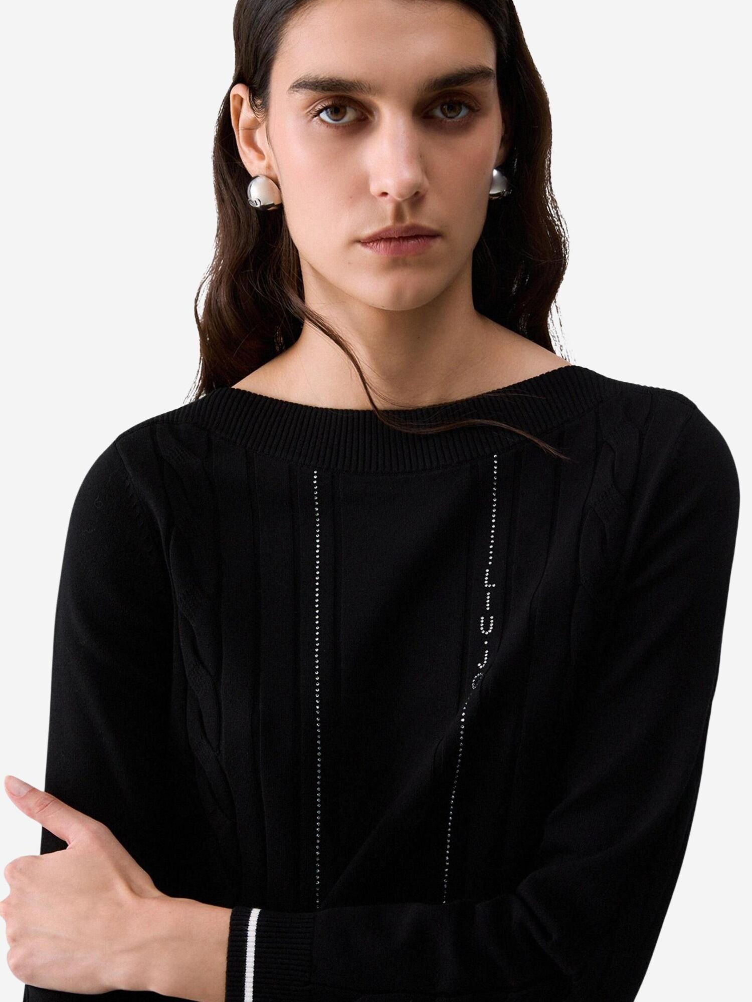 Liu Jo Jersey 'ECS MAGLIA CHIUSA TF6189 MS63L'  negro – imagen 4