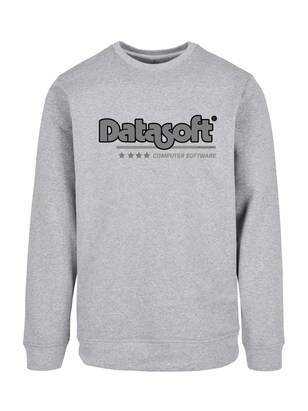 F4NT4STIC Sweatshirt ‘Retro Gaming Datasoft’ Grijs / Zwart