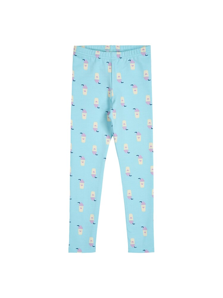 Fred's World by GREEN COTTON Leggings Mädchen Größe 122 beige / marine / aqua / hellpink