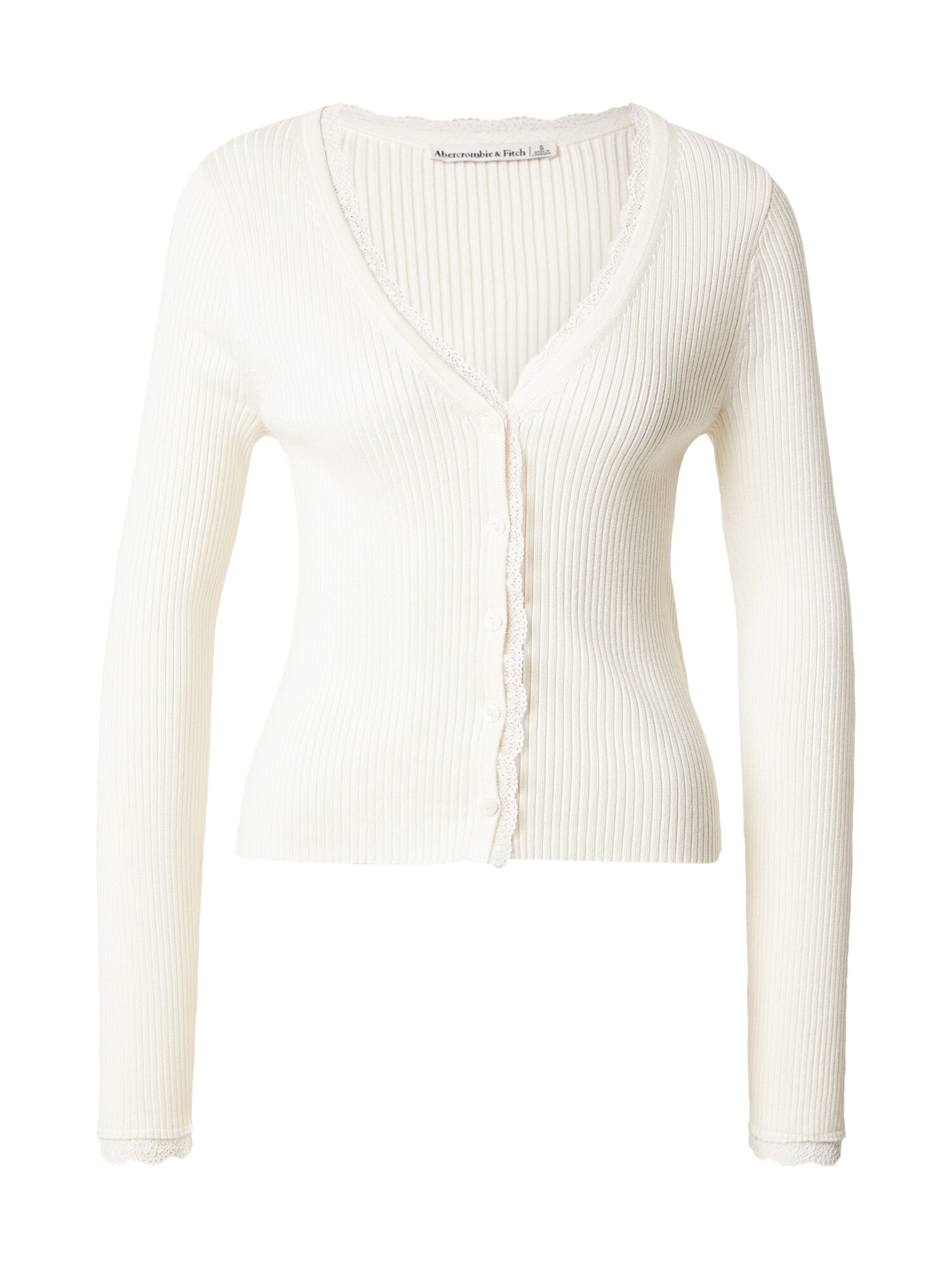 Abercrombie & Fitch Geacă tricotată  crem