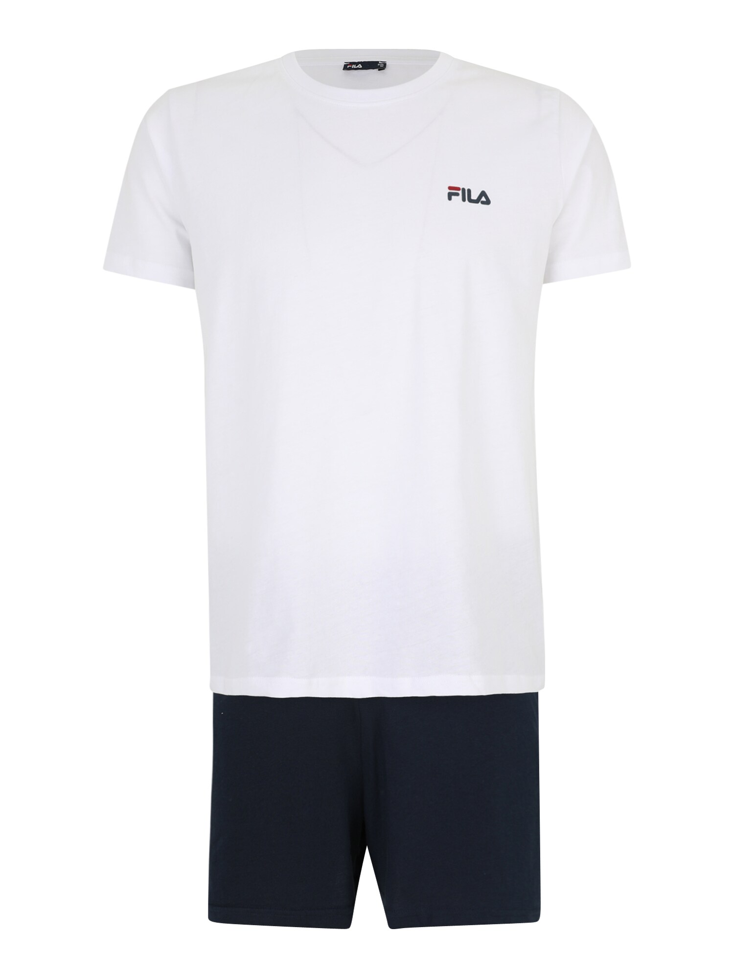 FILA Rövid pizsama  fekete / fehér akciós termékkép 1