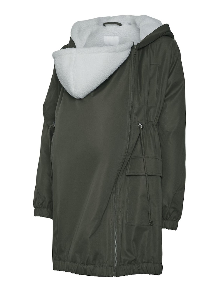 MAMALICIOUS Umstand Parka Damen Größe L dunkelgrau