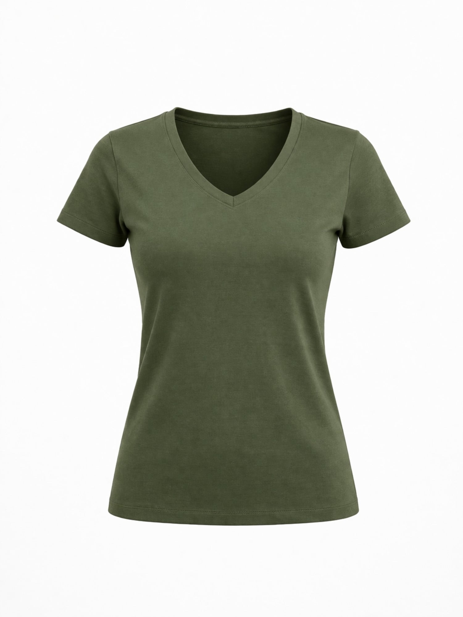 LEAFLETIC Camiseta 'Leafletic Women’s Short Sleeve V-Neck T-shirt' verde
