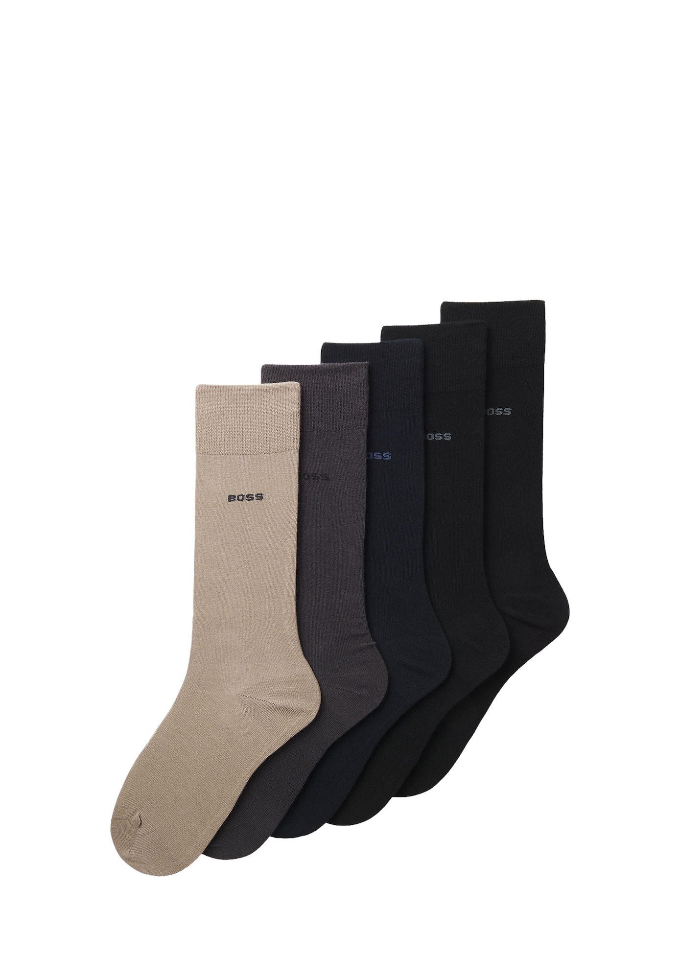 BOSS Calcetines beige / marino / gris oscuro / negro