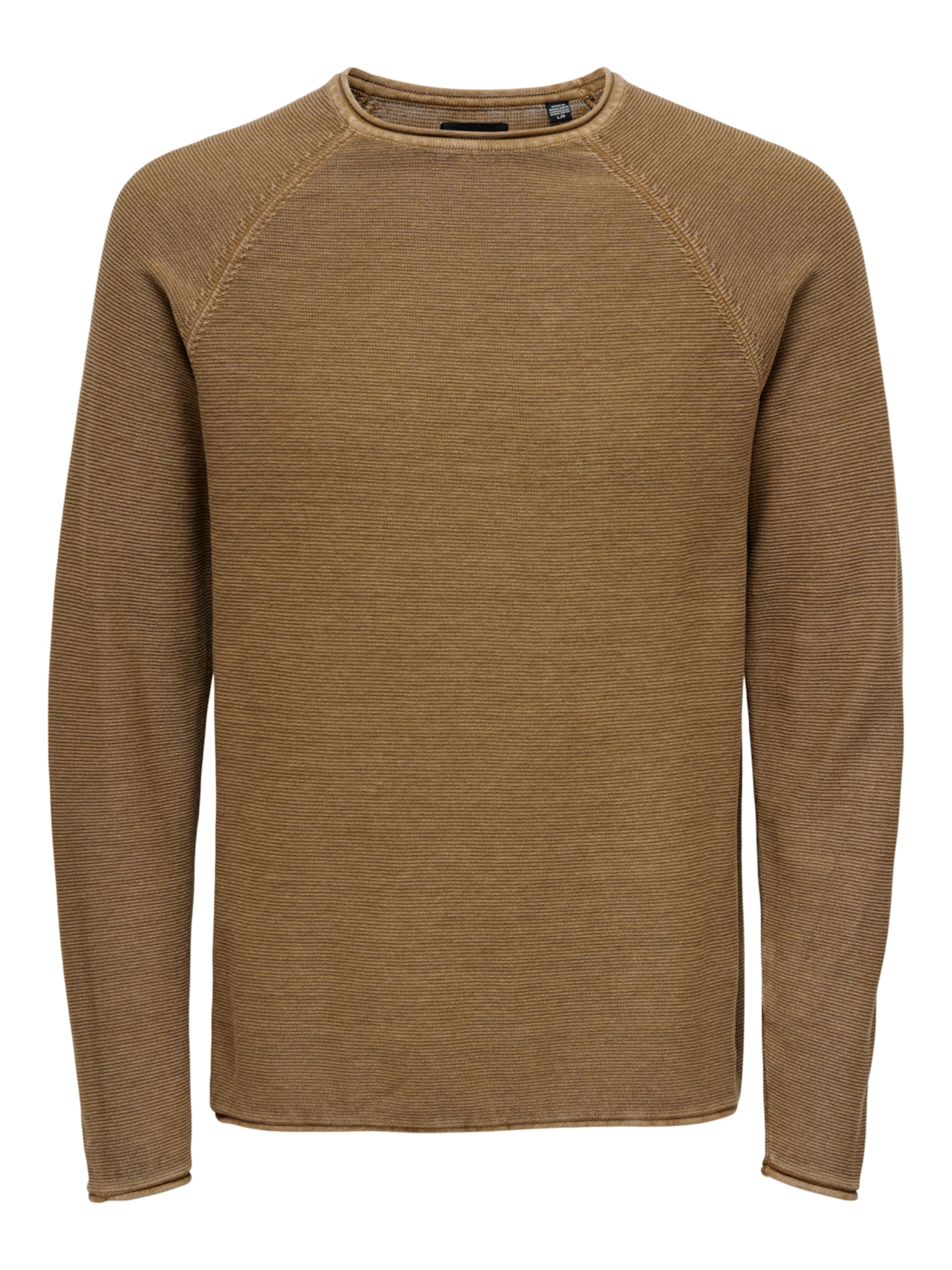 Only & Sons Pull-Over 'dextor' L Marron