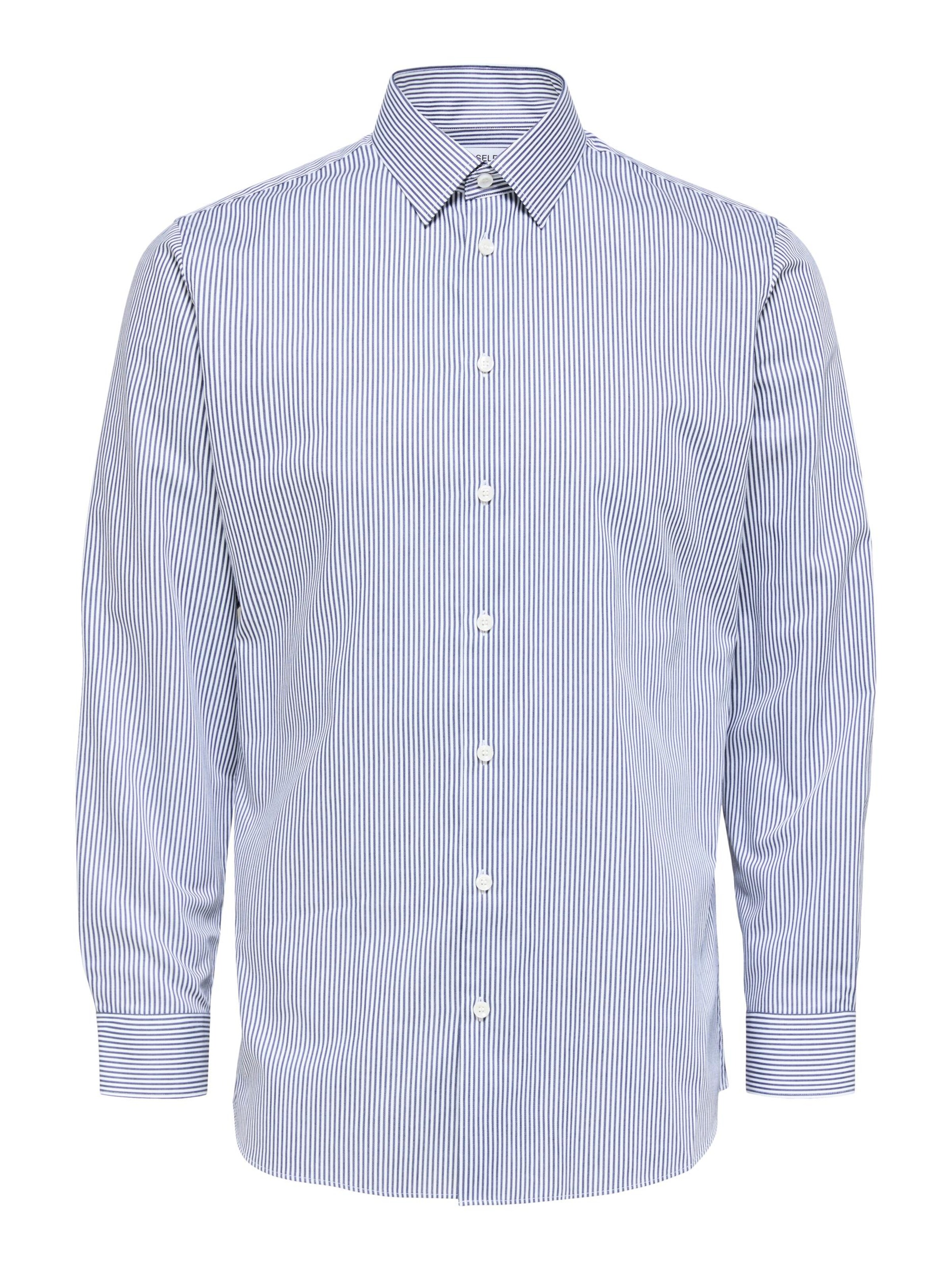 Selected Homme Chemise 'ethan' L Bleu