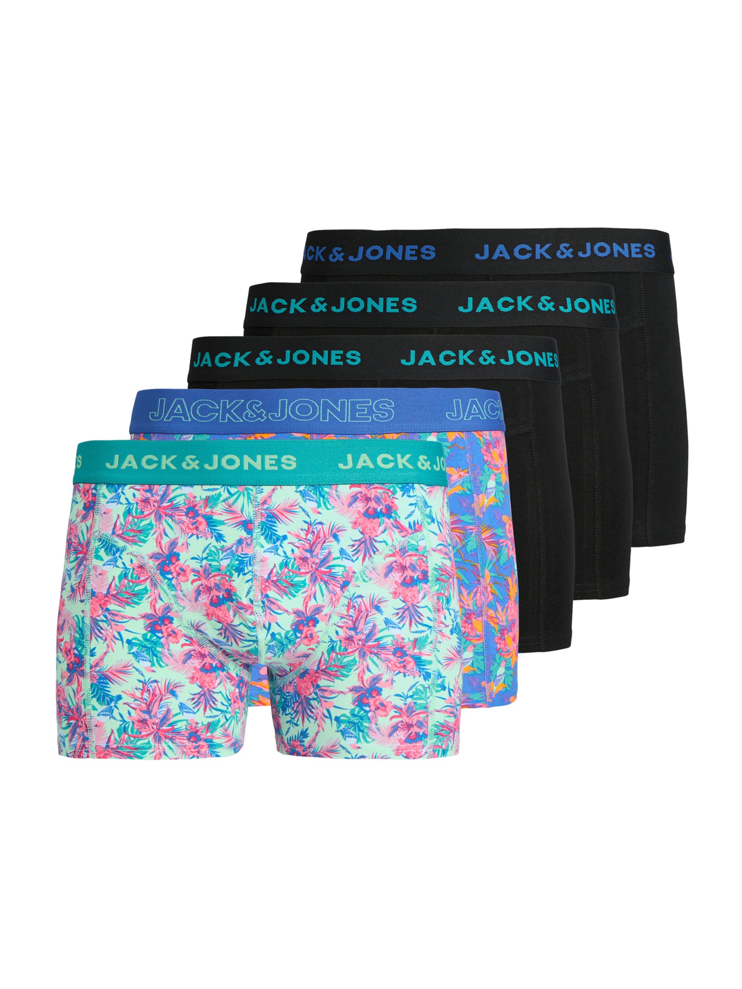 JACK & JONES Boxeri 'JACExotic' bǎrați albastru m