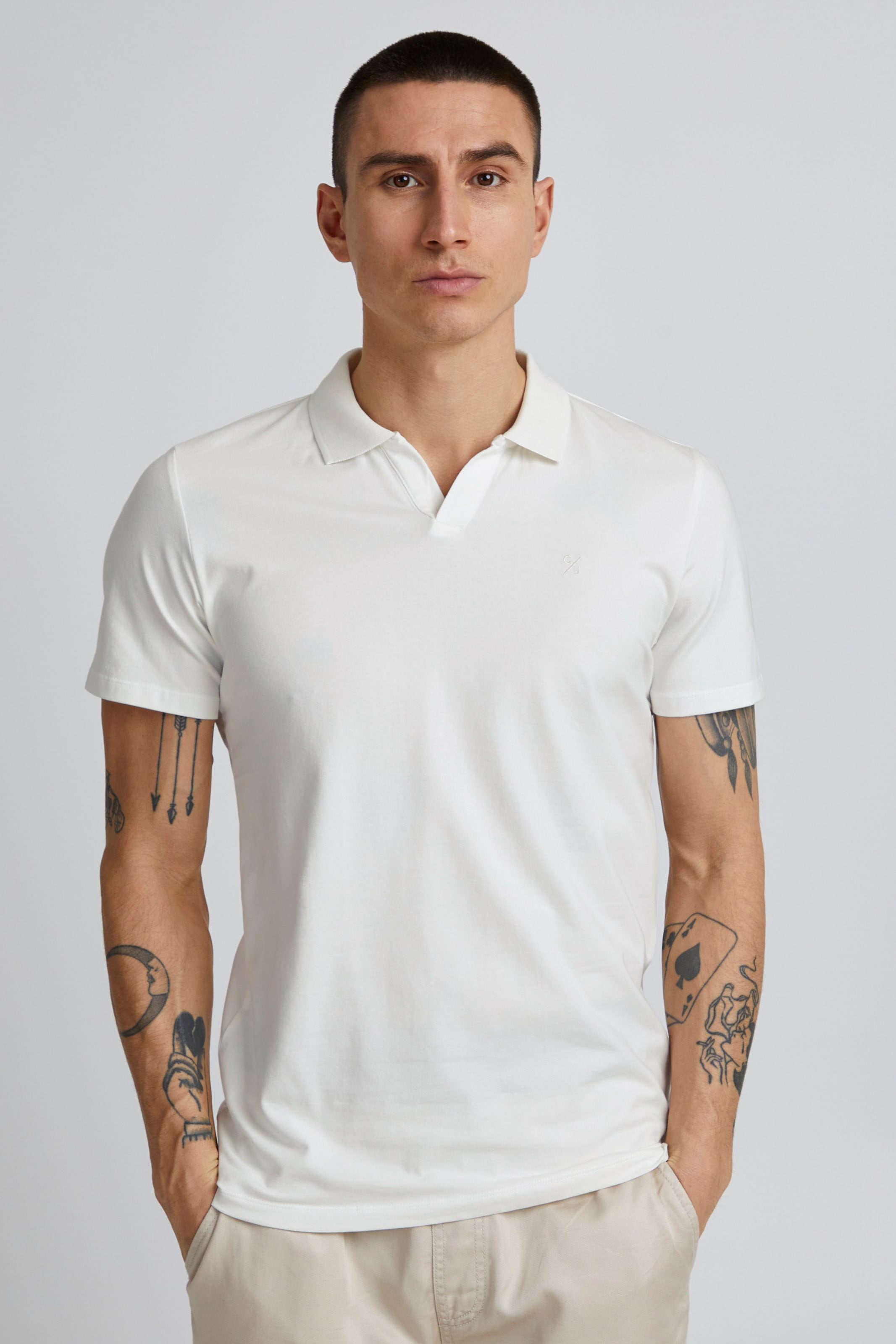 Casual Friday T-Shirt 'theis' M Blanc