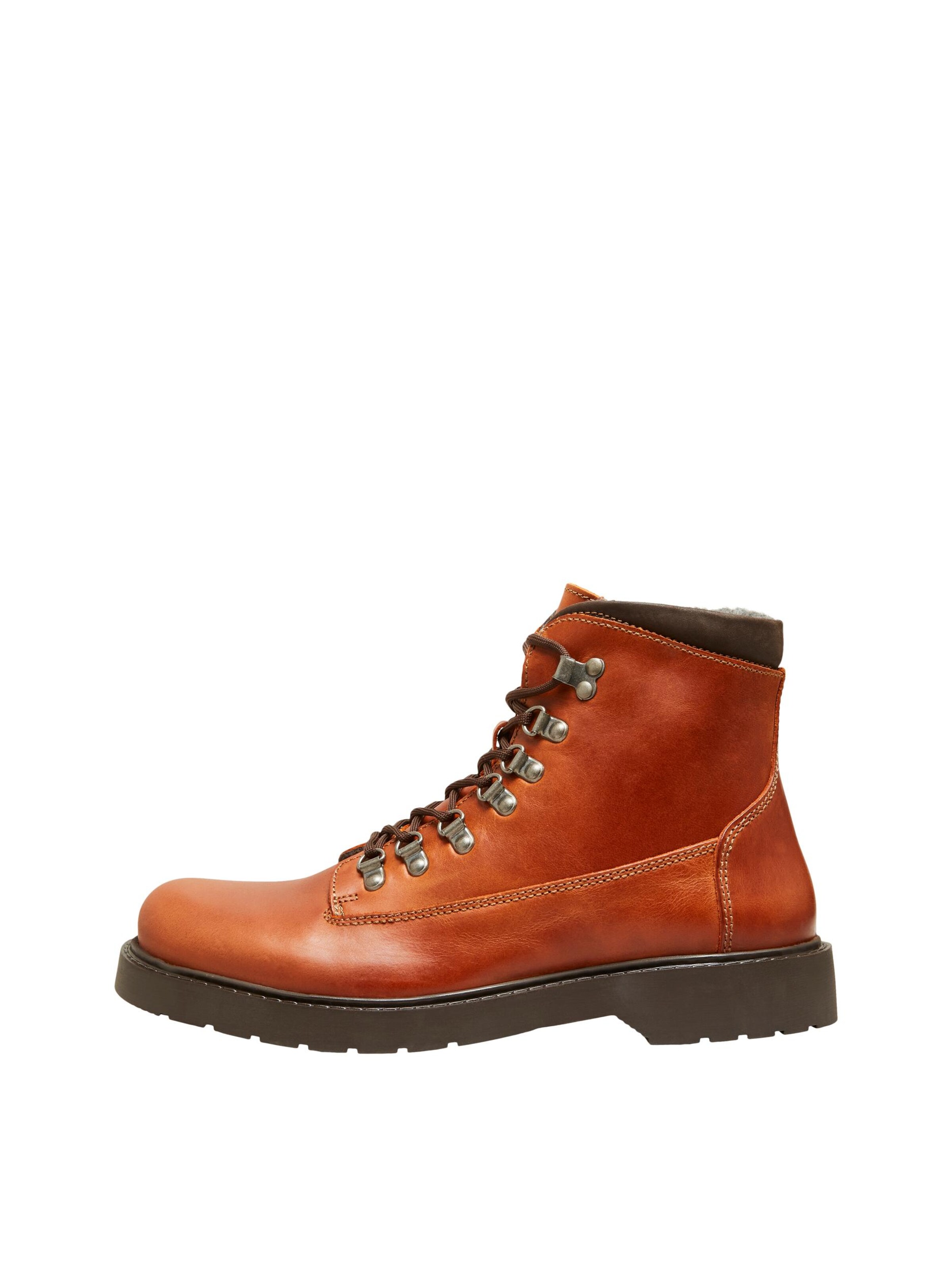 Selected Homme Bottines À Lacets 'mads' 42 Marron