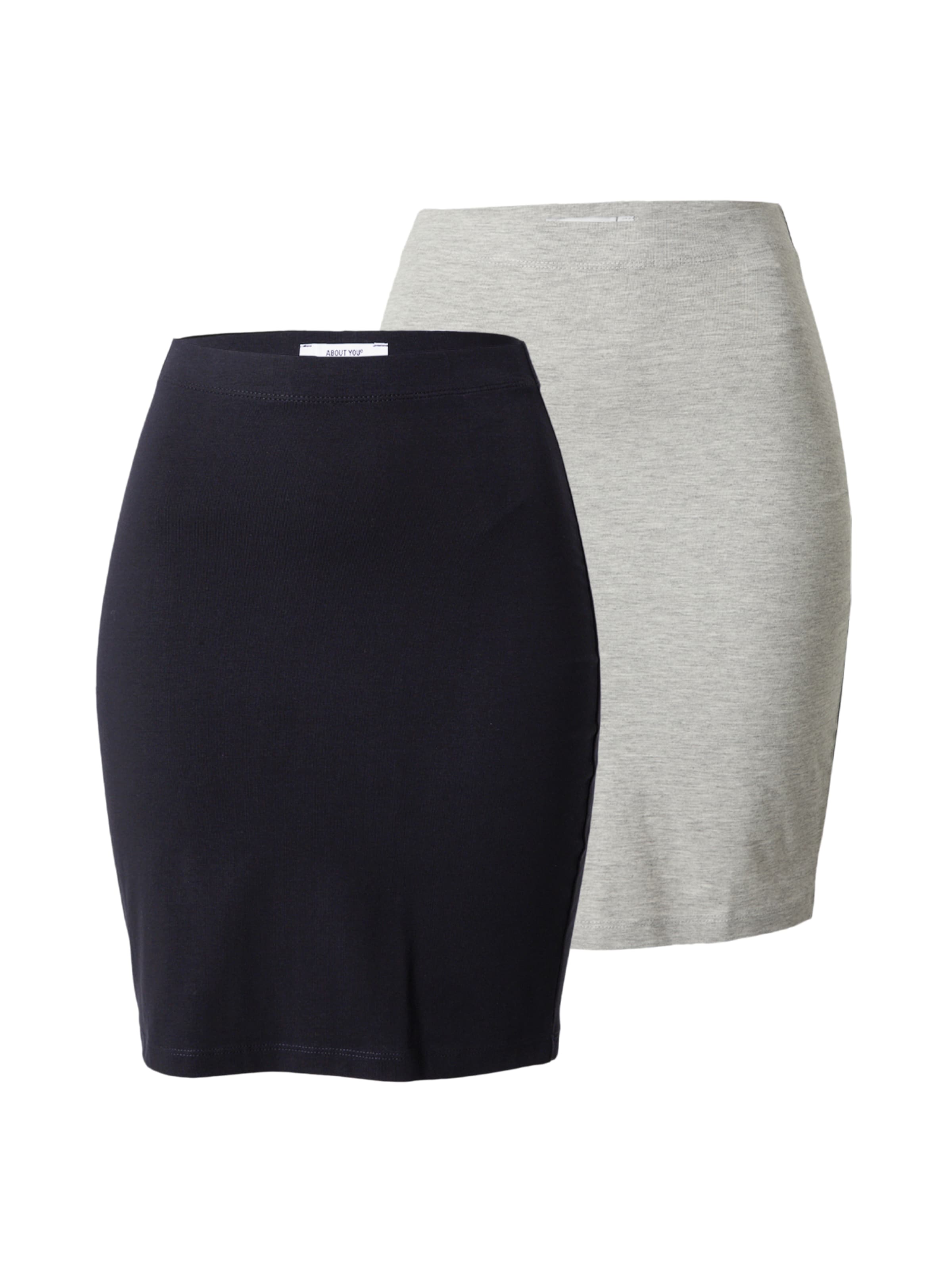 ABOUT YOU Fustă '2er pack Lilou' femei grau 40