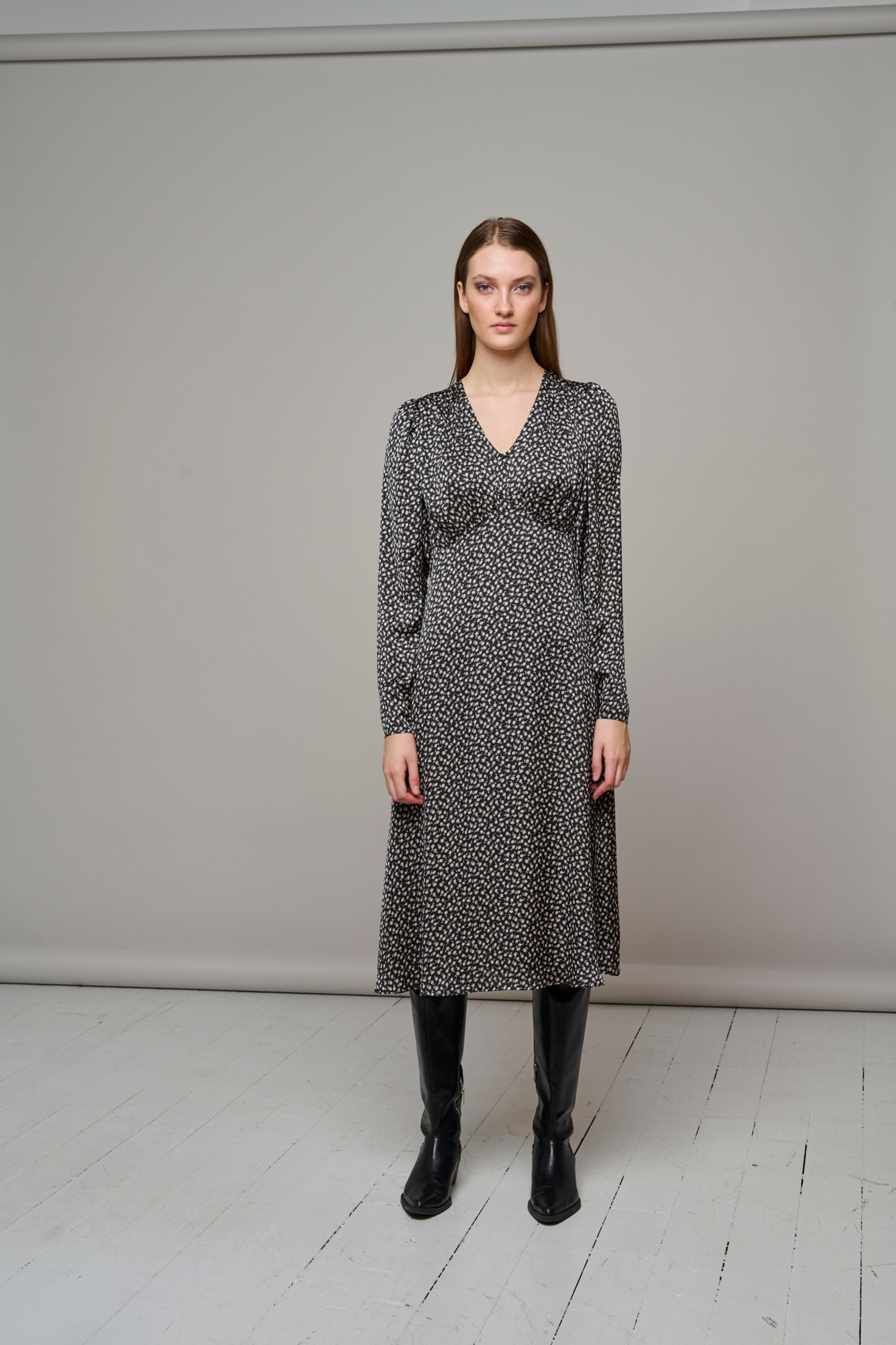 Bruuns Bazaar Robe 'floret Cliff' 34 Noir