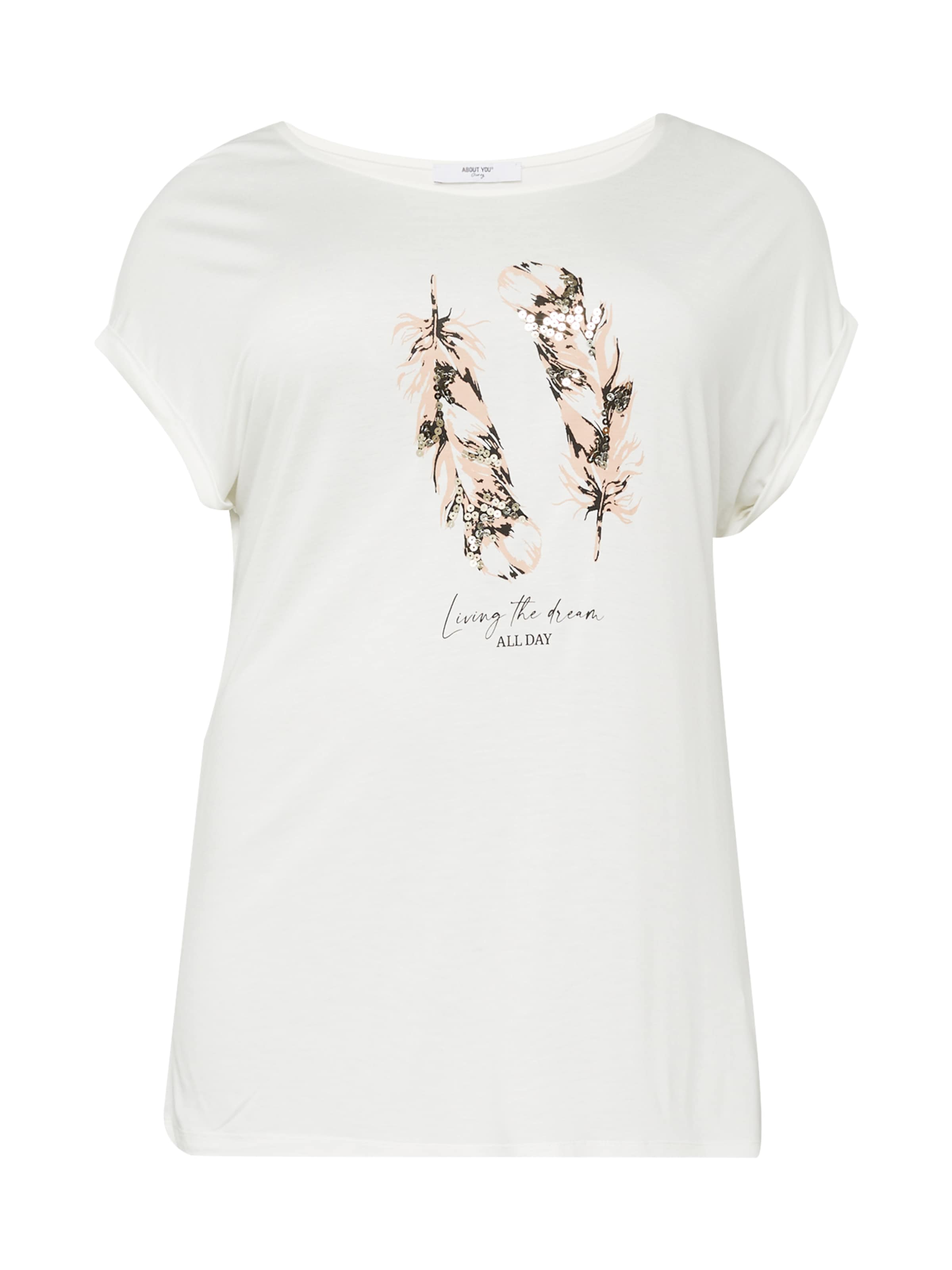 ABOUT YOU Curvy Shirt 'Maja' dames weiss xxxl