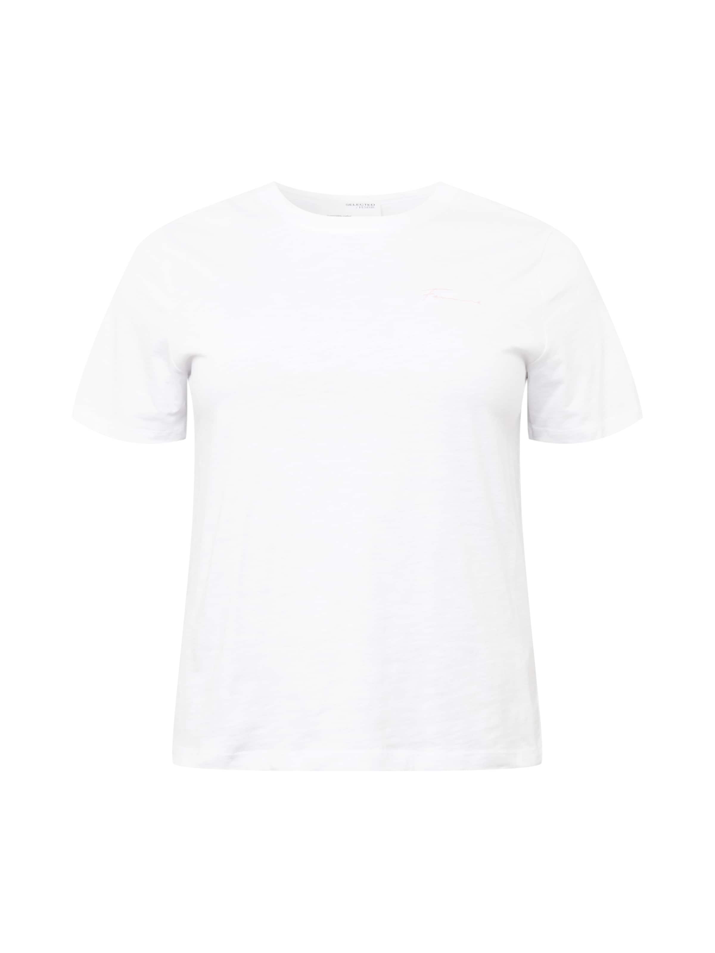 Selected Femme Curve T-Shirt 'abella' XXL Blanc