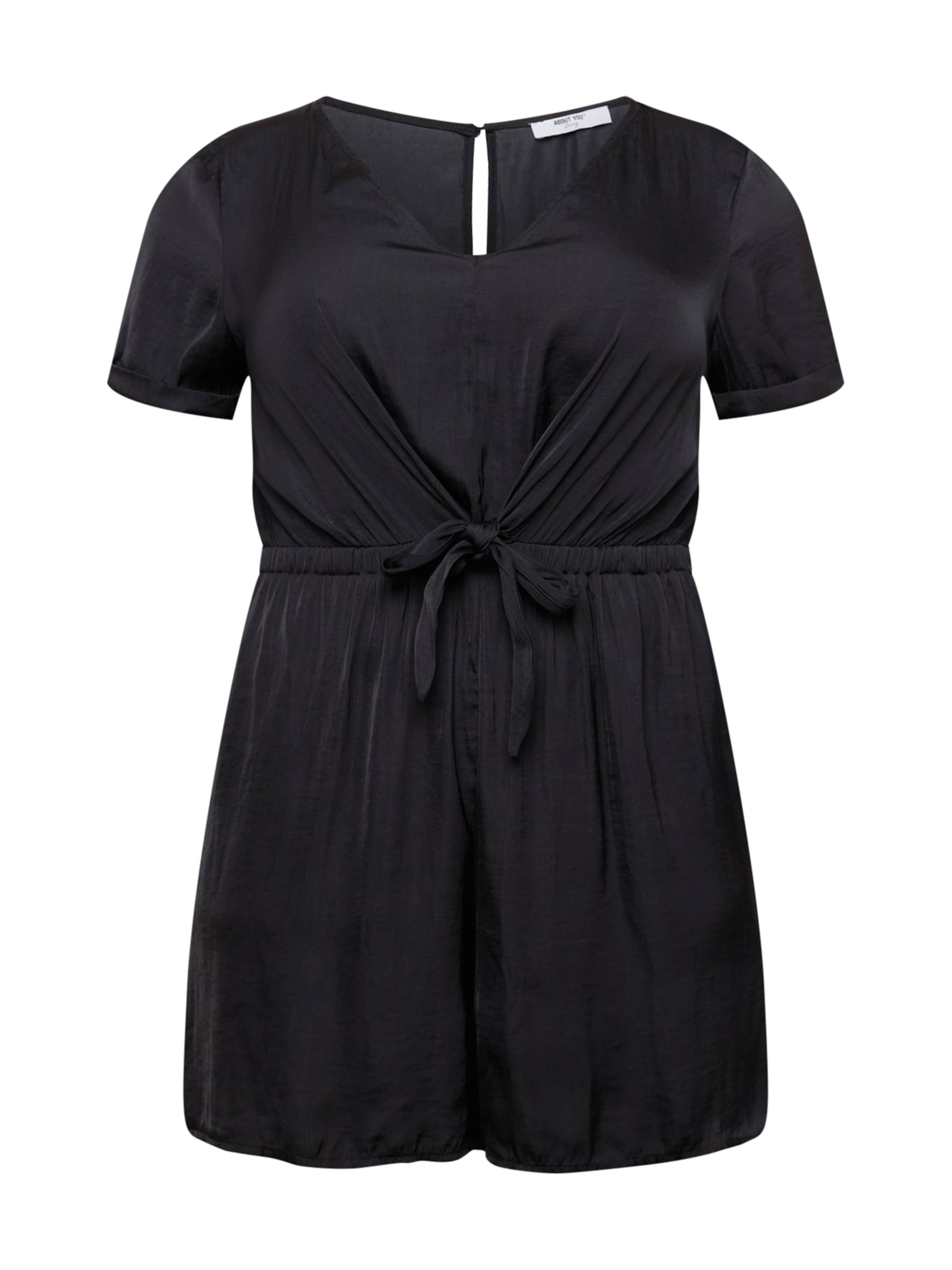 ABOUT YOU Curvy Kezeslábas 'Rosanna' nói schwarz 5xl